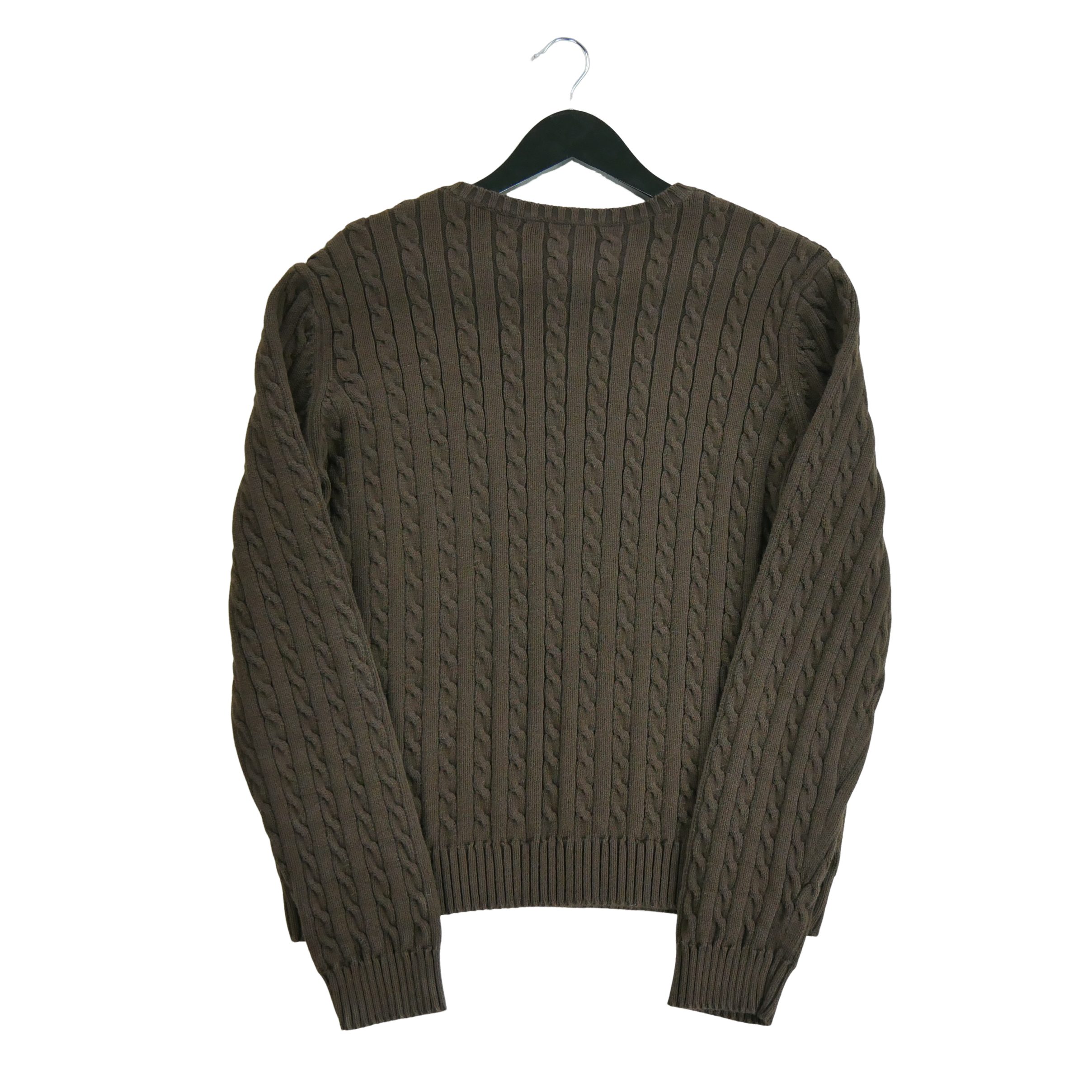 Pull Femme  en maille torsadée Marron 2