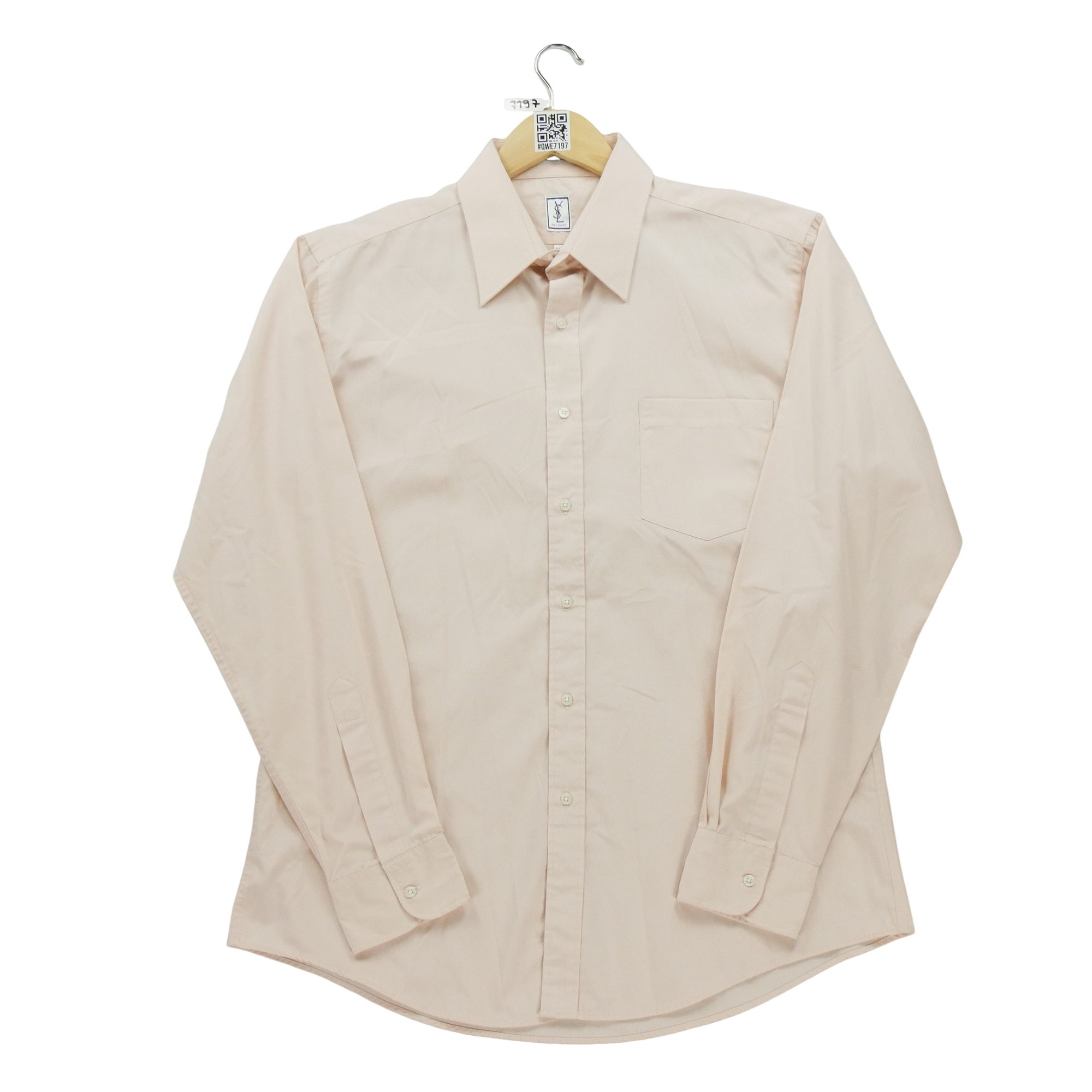 Chemise classiques Homme uni Rose 2
