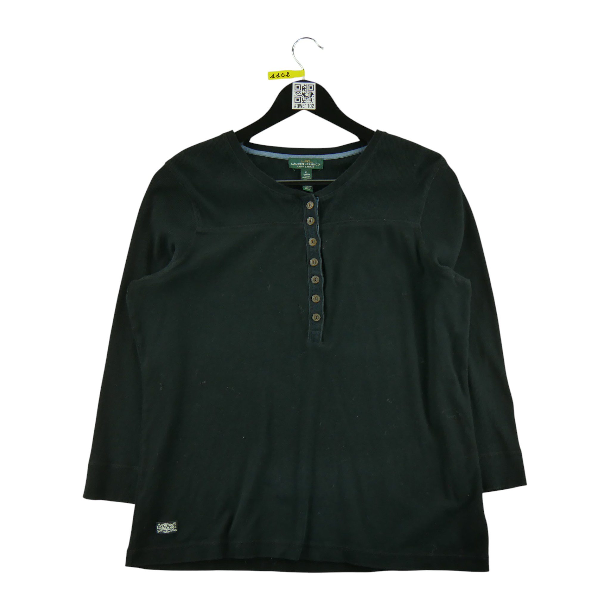 T-shirt manches longues Femme  Noir 1