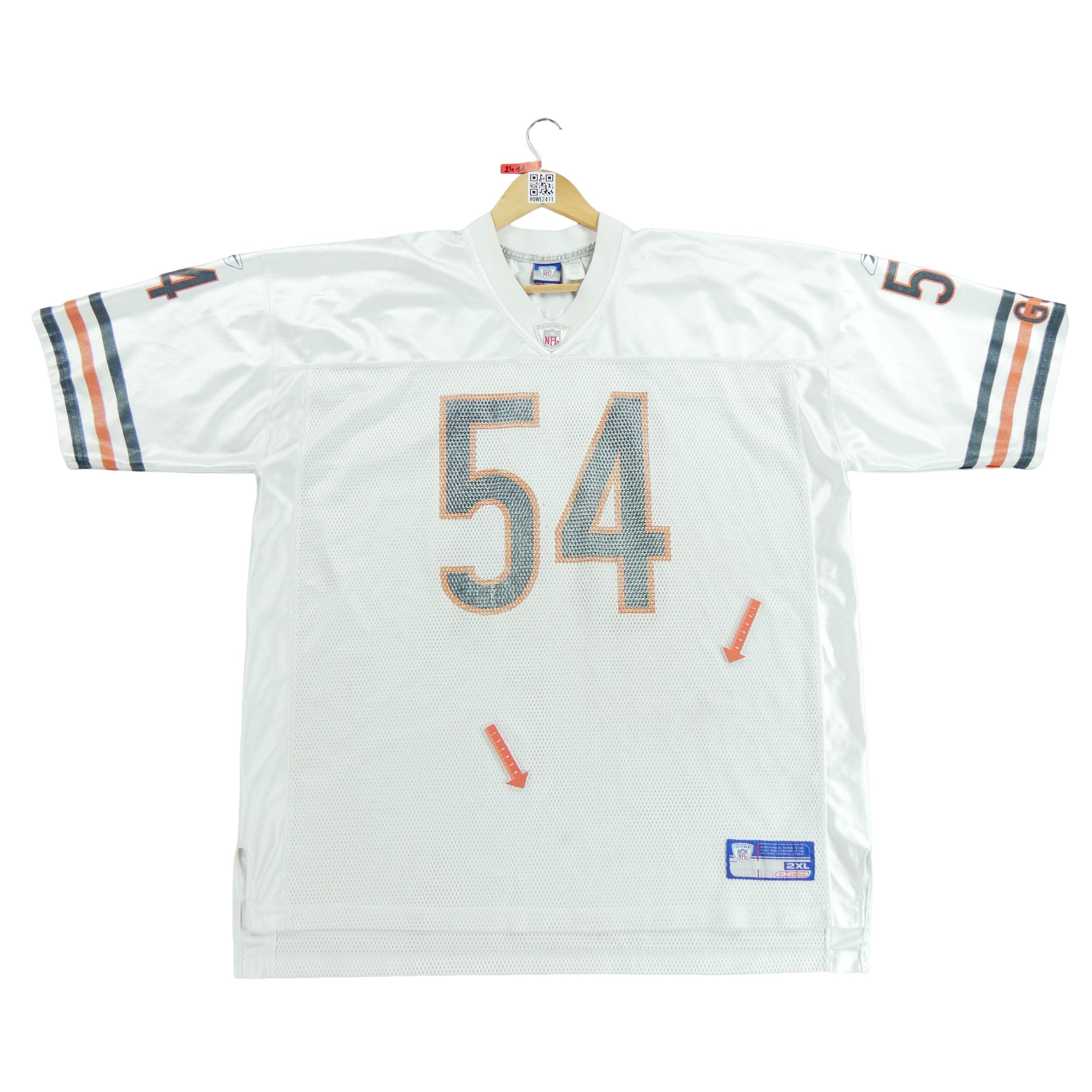 Maillot Homme NFL Chicago Bears Blanc 6