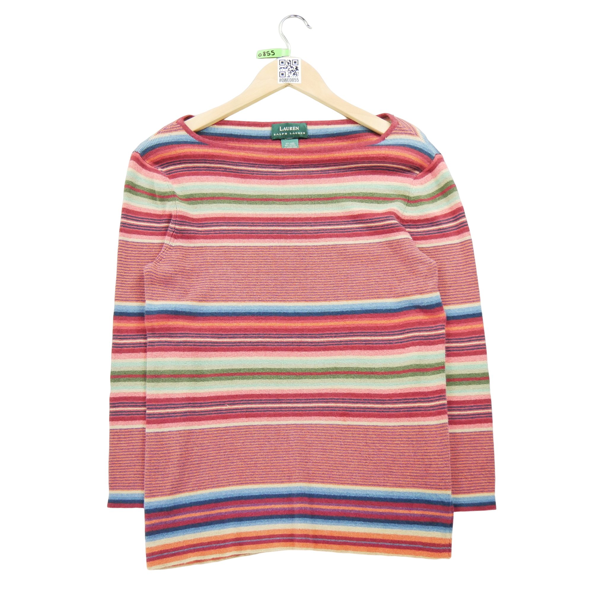 Pull Femme  en lin Rouge 1