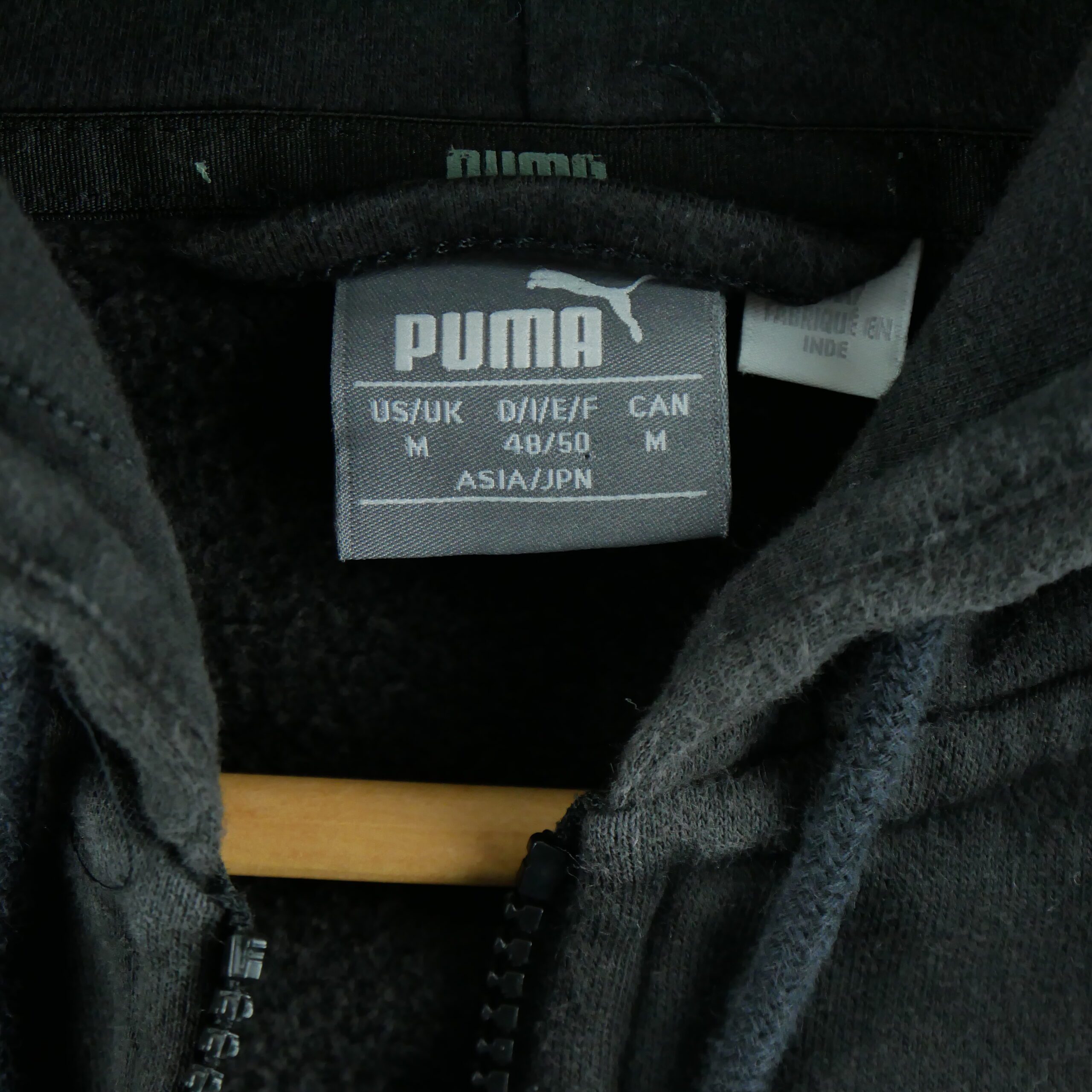Sweat à capuche Homme  full zip Noir 5