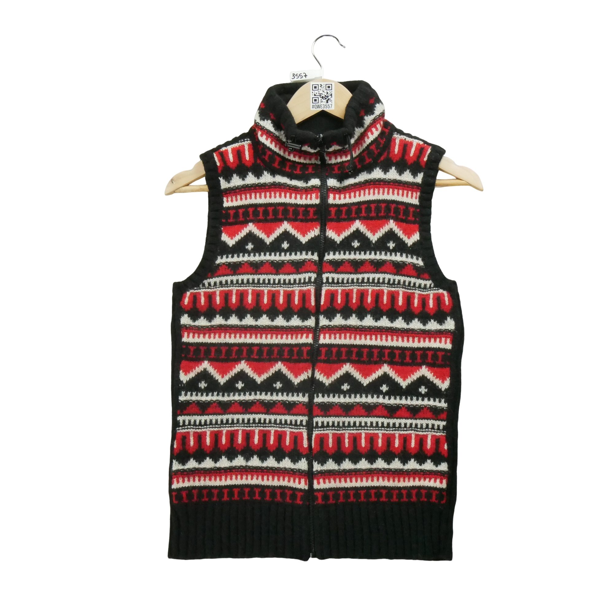 Gilet Femme en laine Noir 1