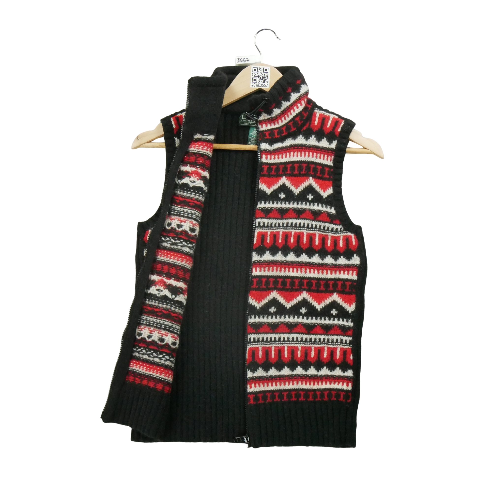 Gilet Femme en laine Noir 2
