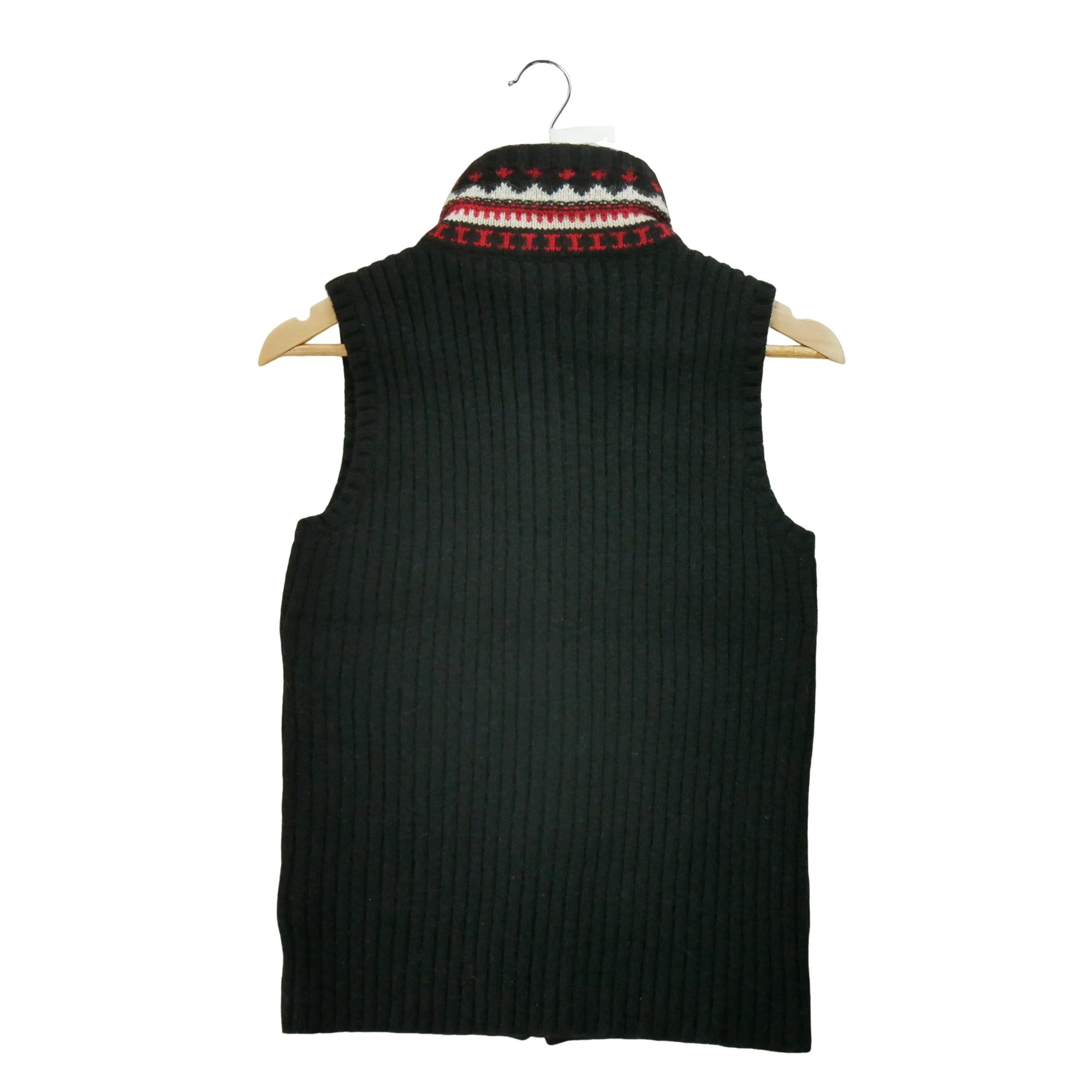 Gilet Femme en laine Noir 3