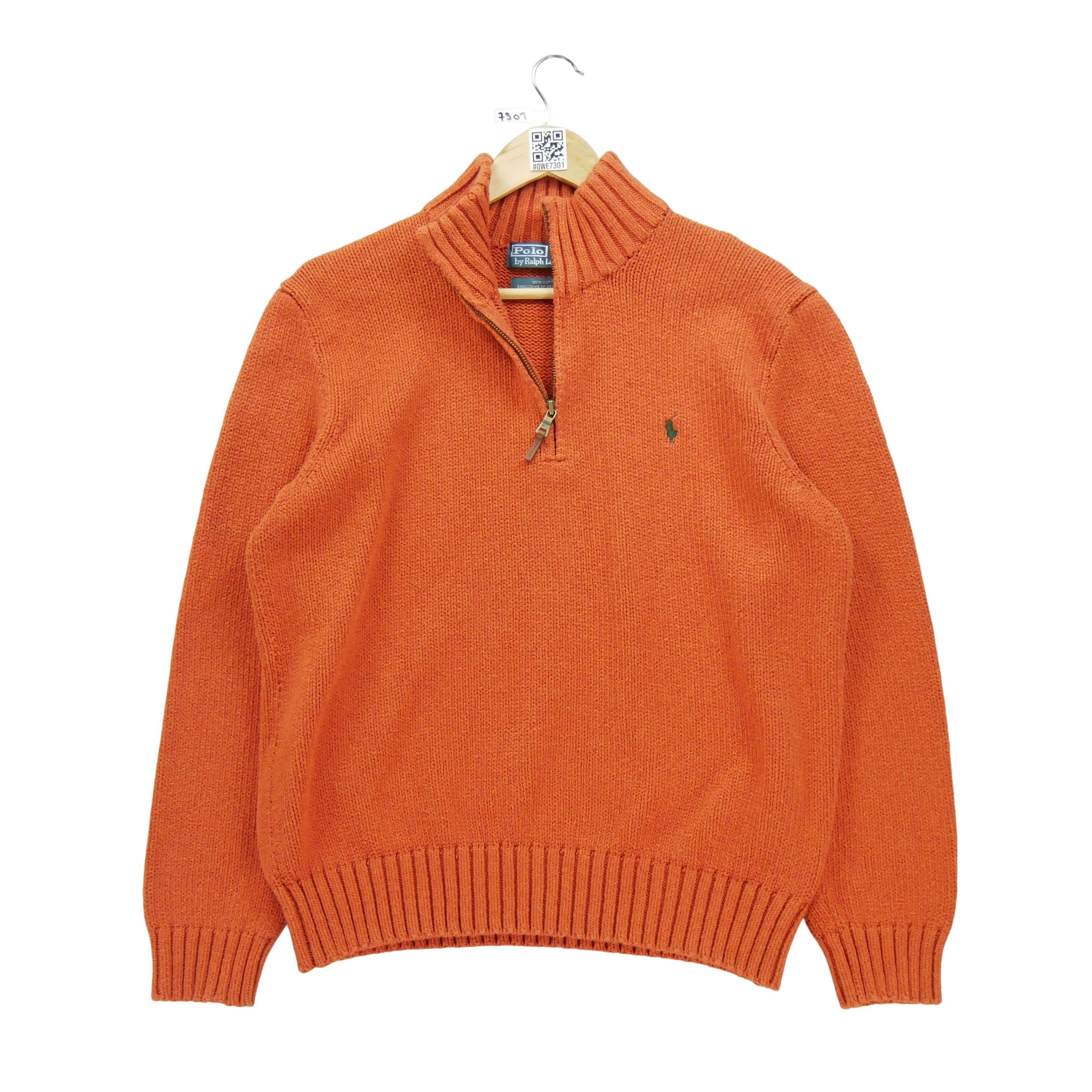 Pull Homme  demi-zippé Orange 1