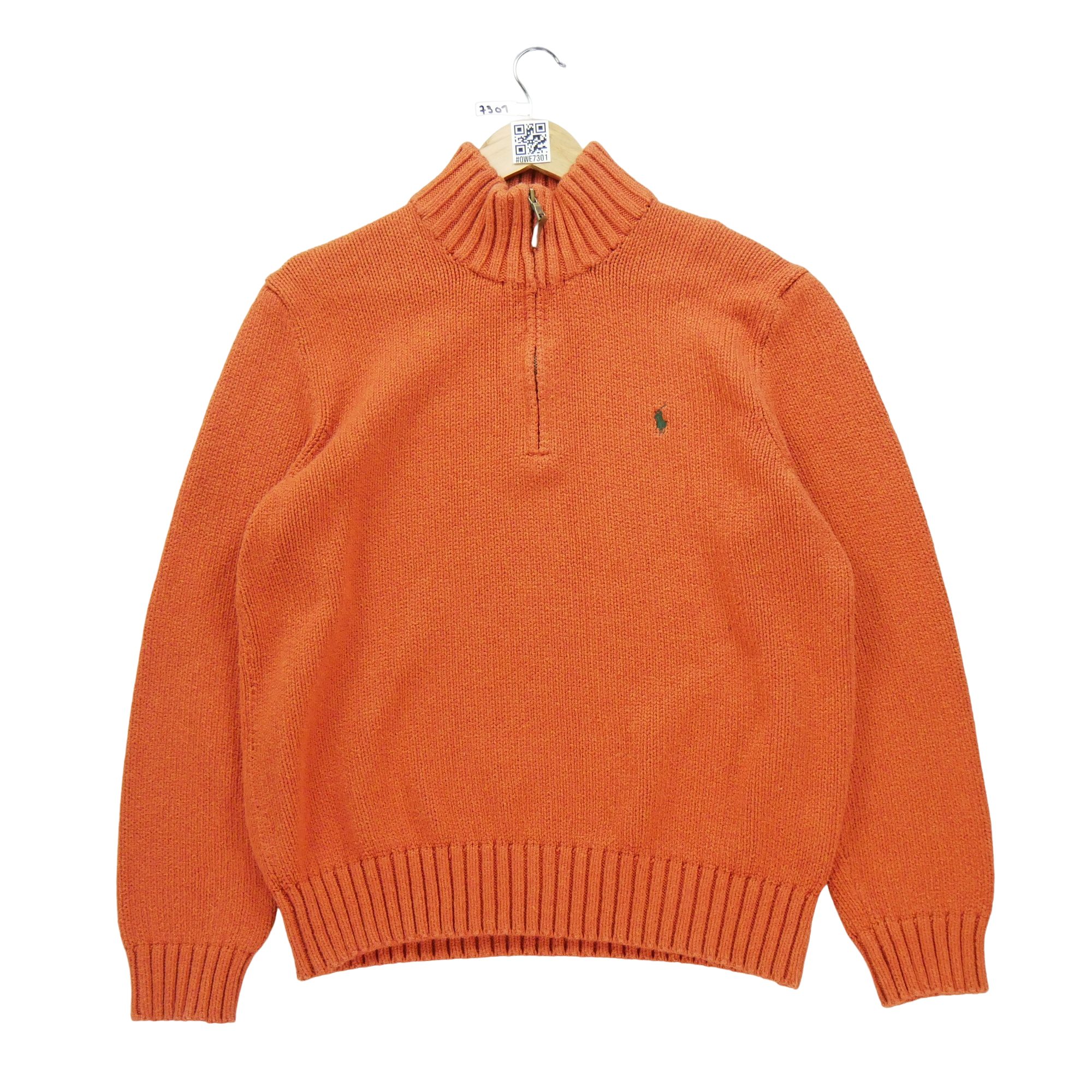 Pull Homme  demi-zippé Orange 3
