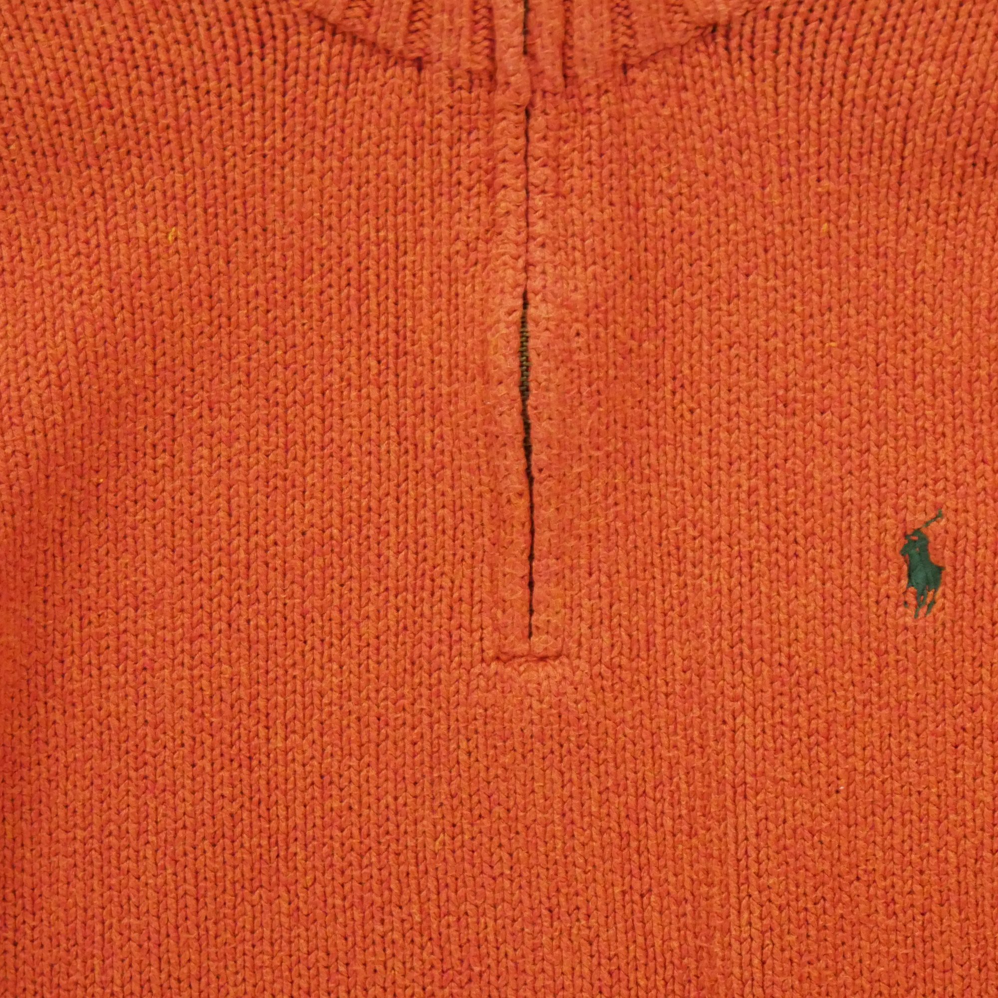 Pull Homme  demi-zippé Orange 4