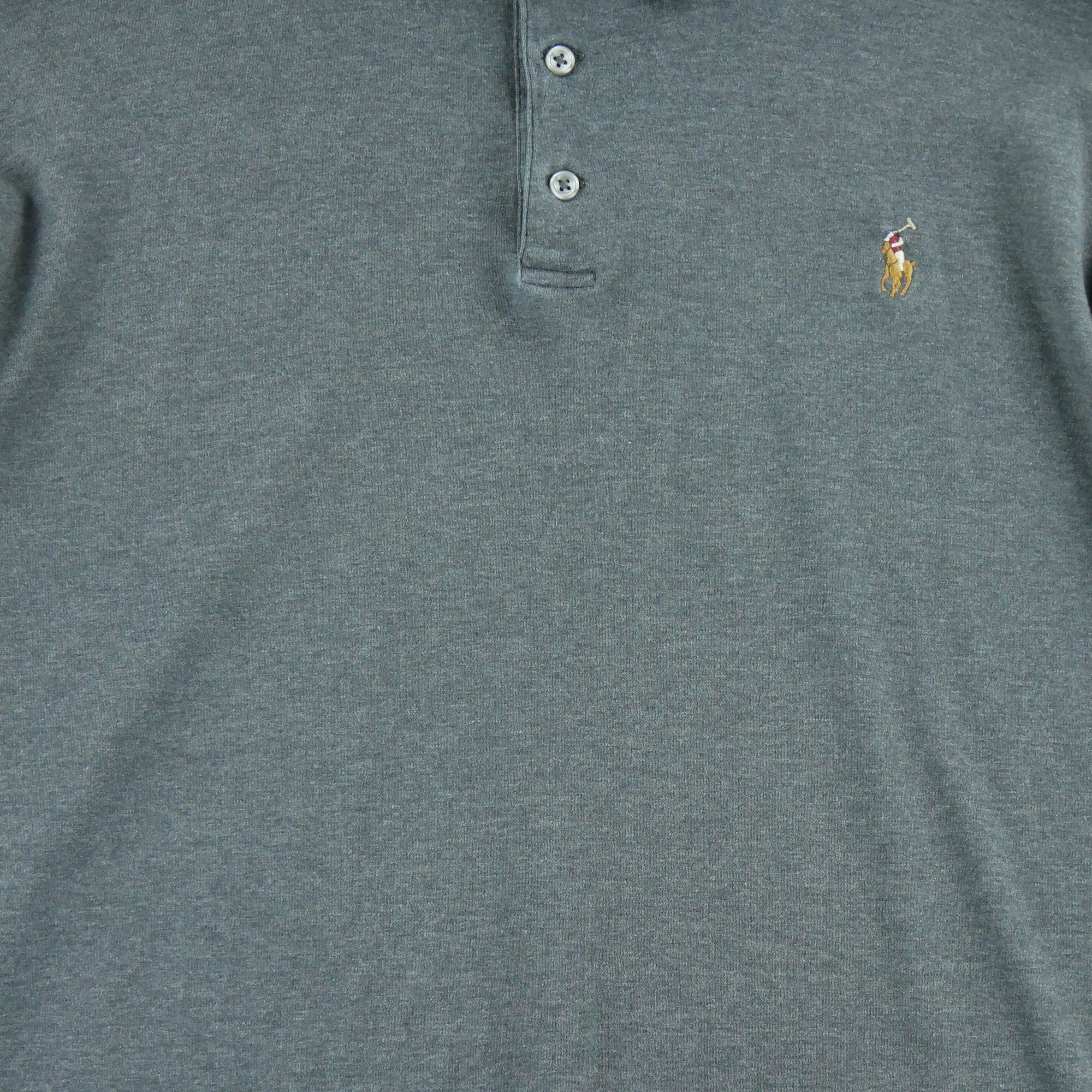 Polo manches longues Homme  Gris 3
