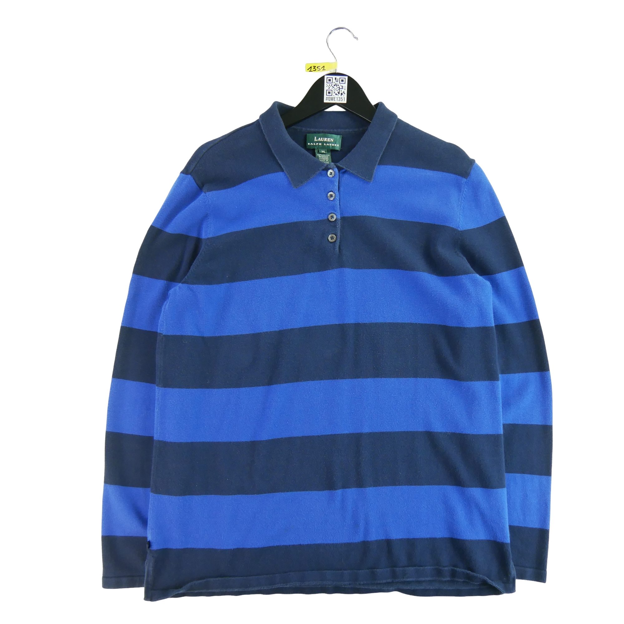 Polo manches longues Femme  Bleu 1