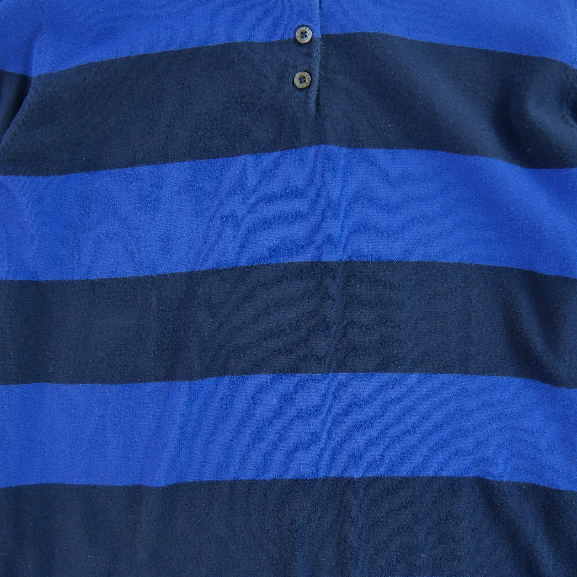 Polo manches longues Femme  Bleu 3