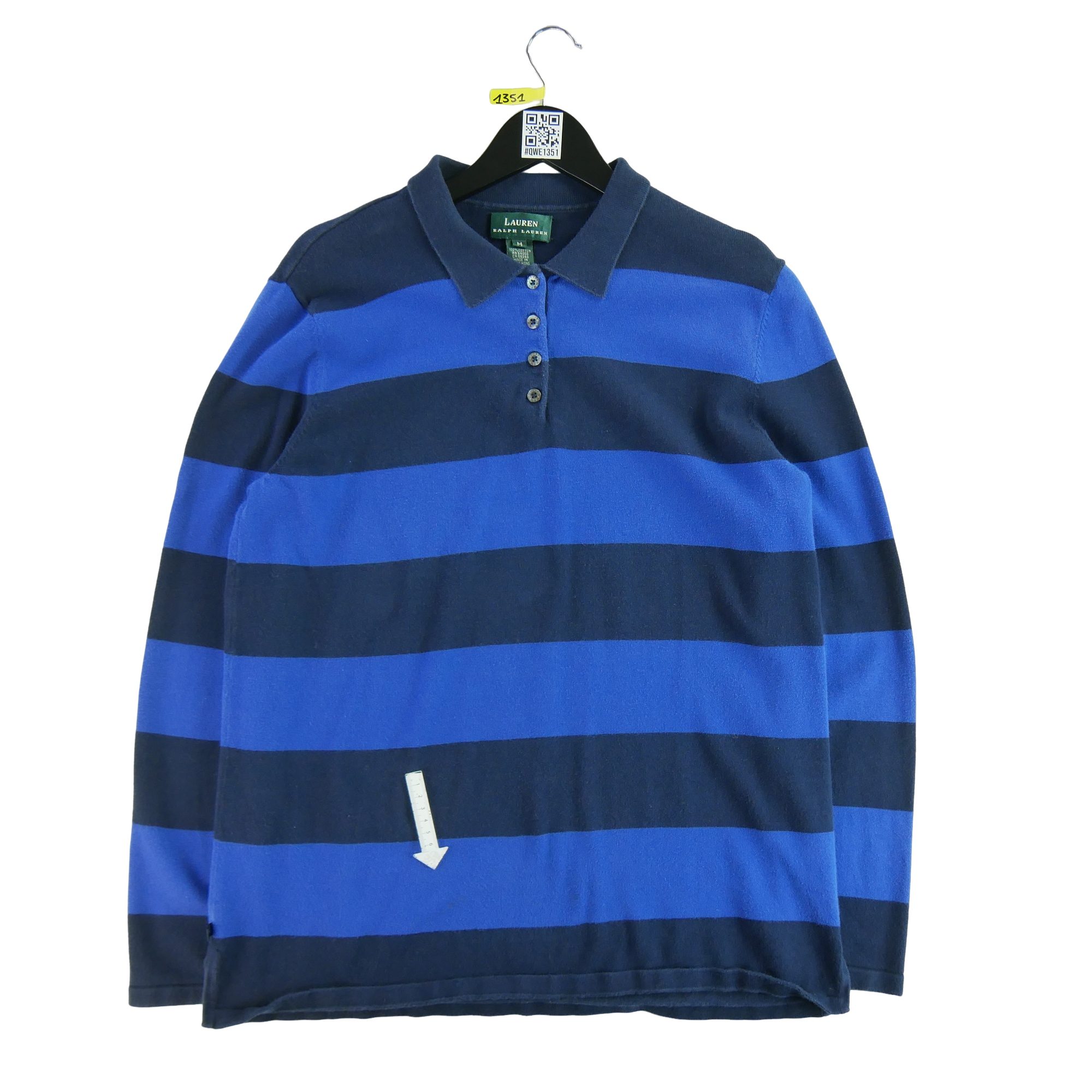 Polo manches longues Femme  Bleu 4