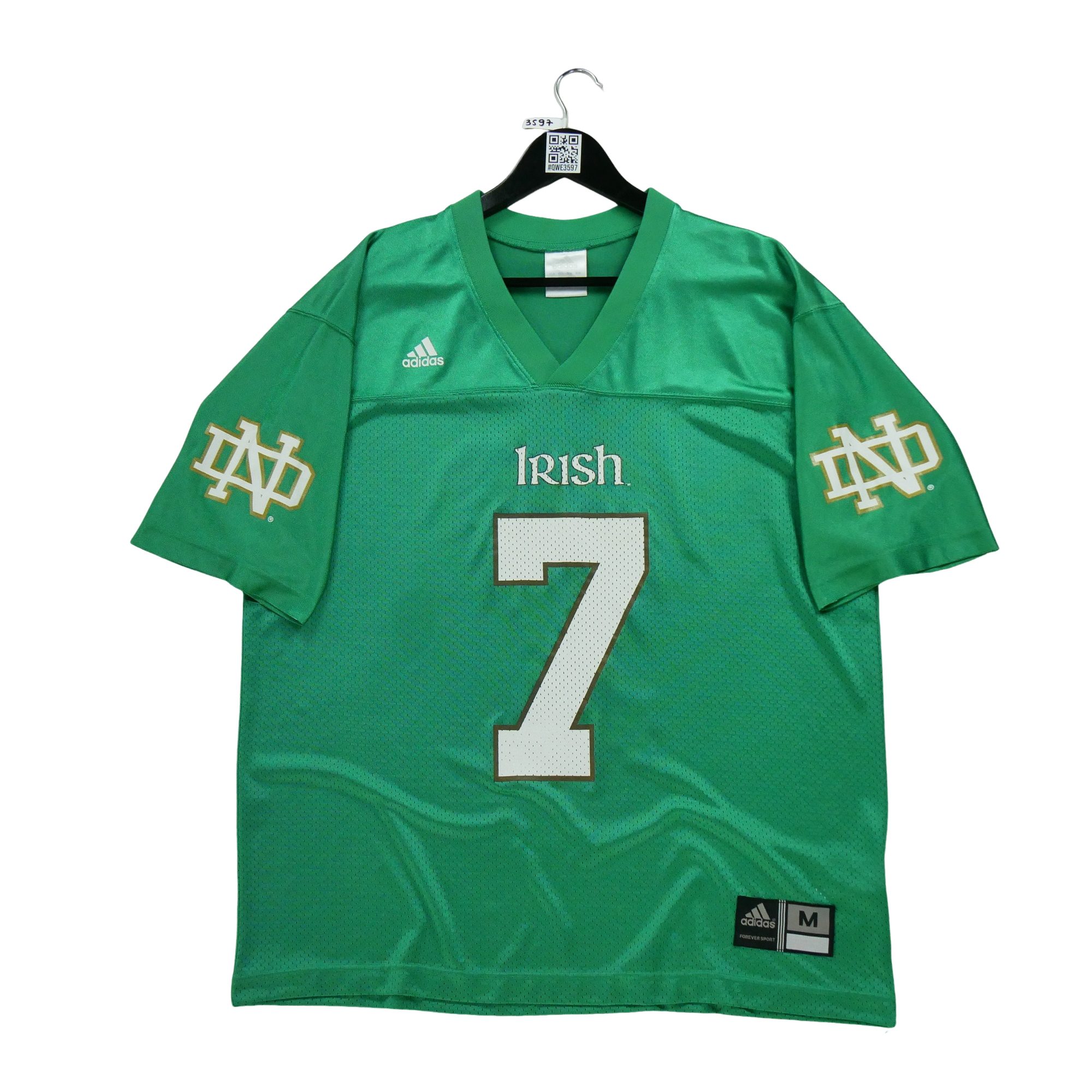 Maillot Homme NCAA Notre Dame Vert 1