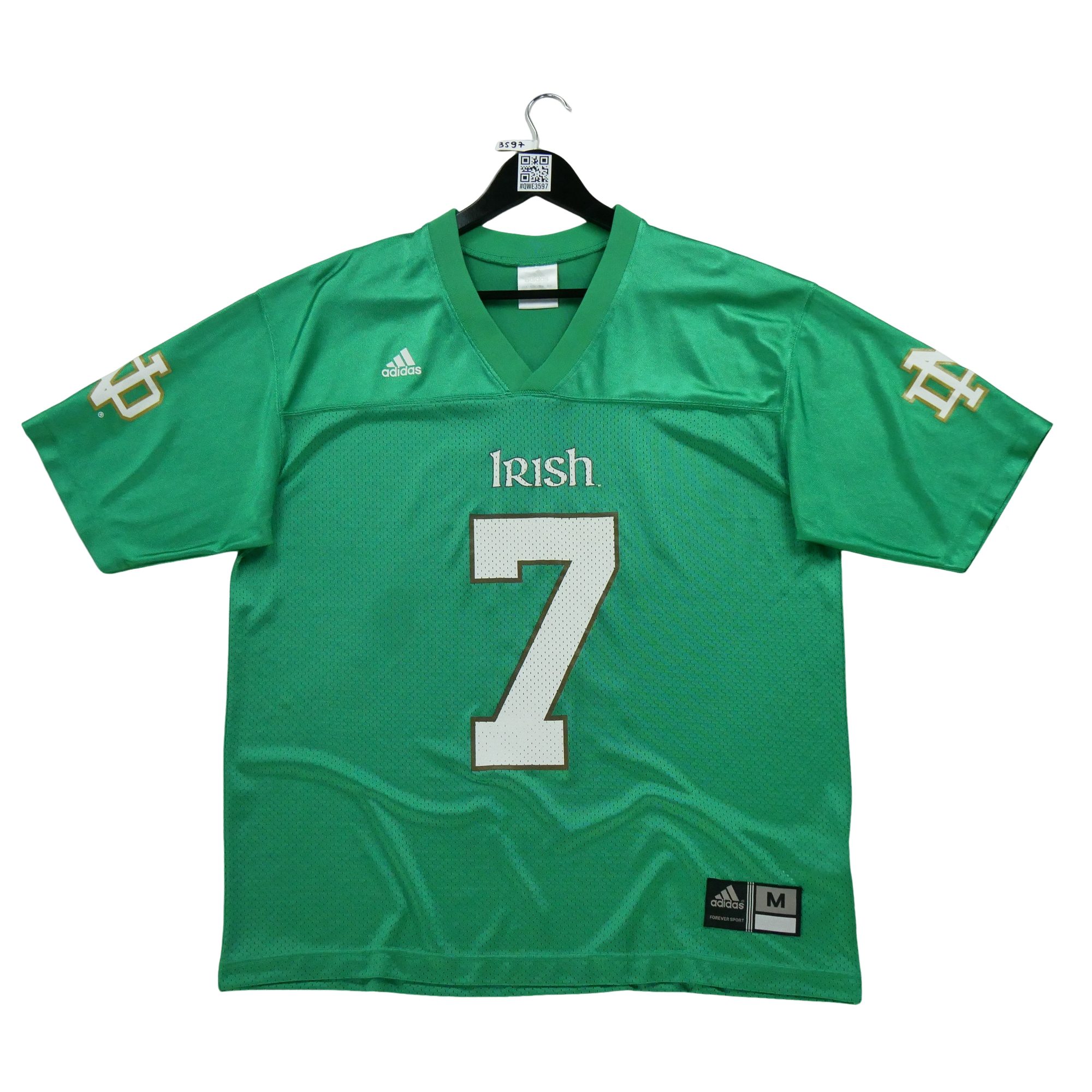 Maillot Homme NCAA Notre Dame Vert 3