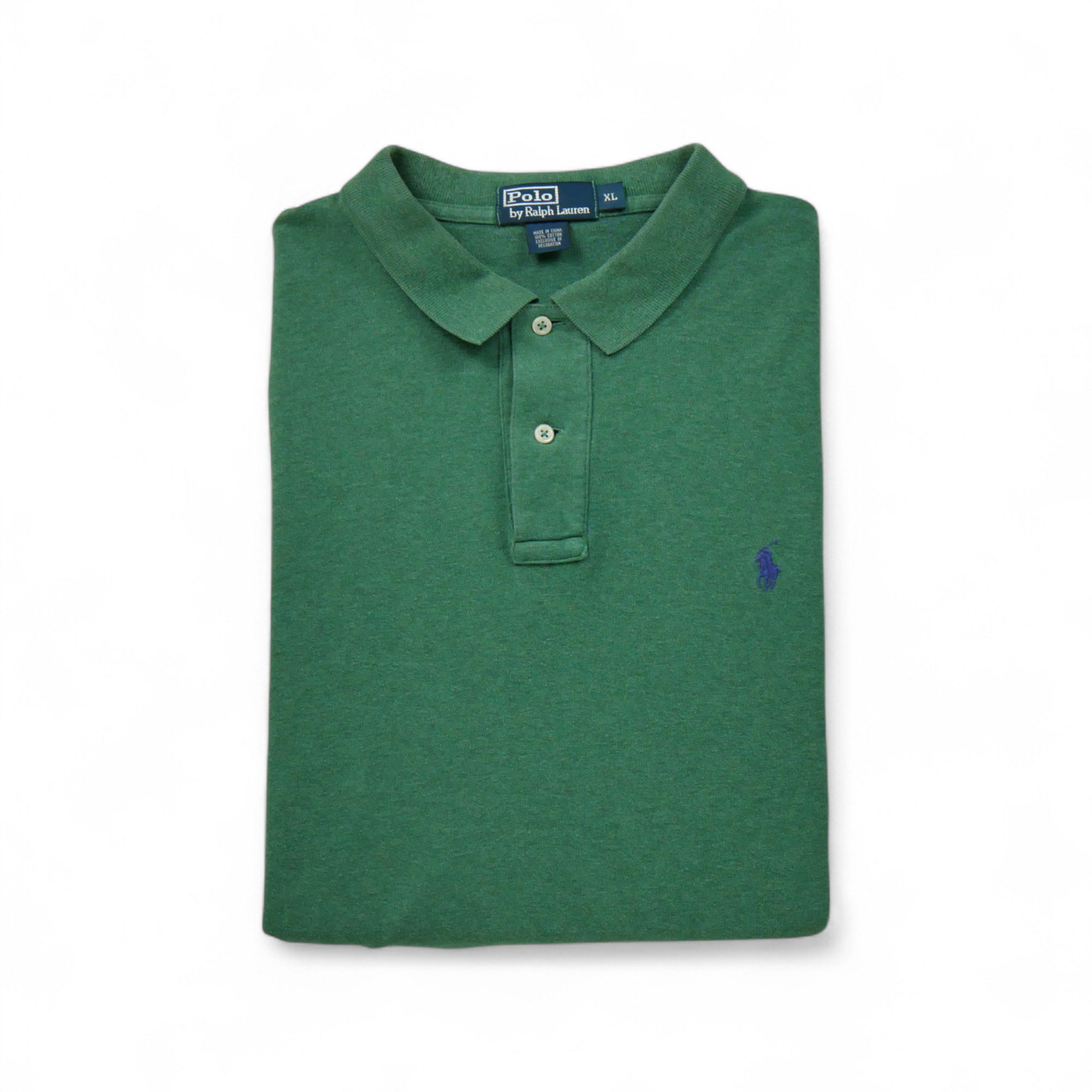 Polo manches longues Homme  Vert 1