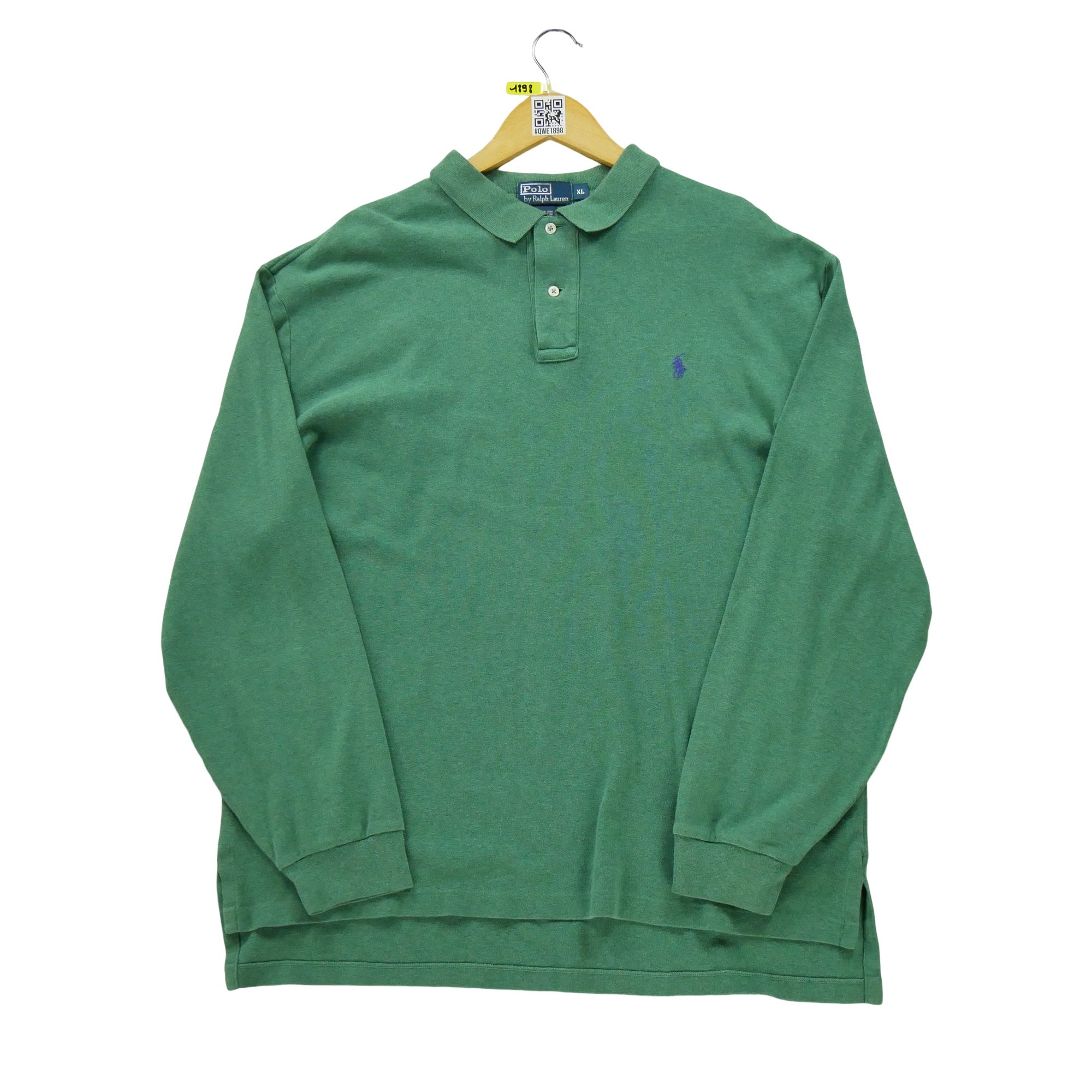 Polo manches longues Homme  Vert 2