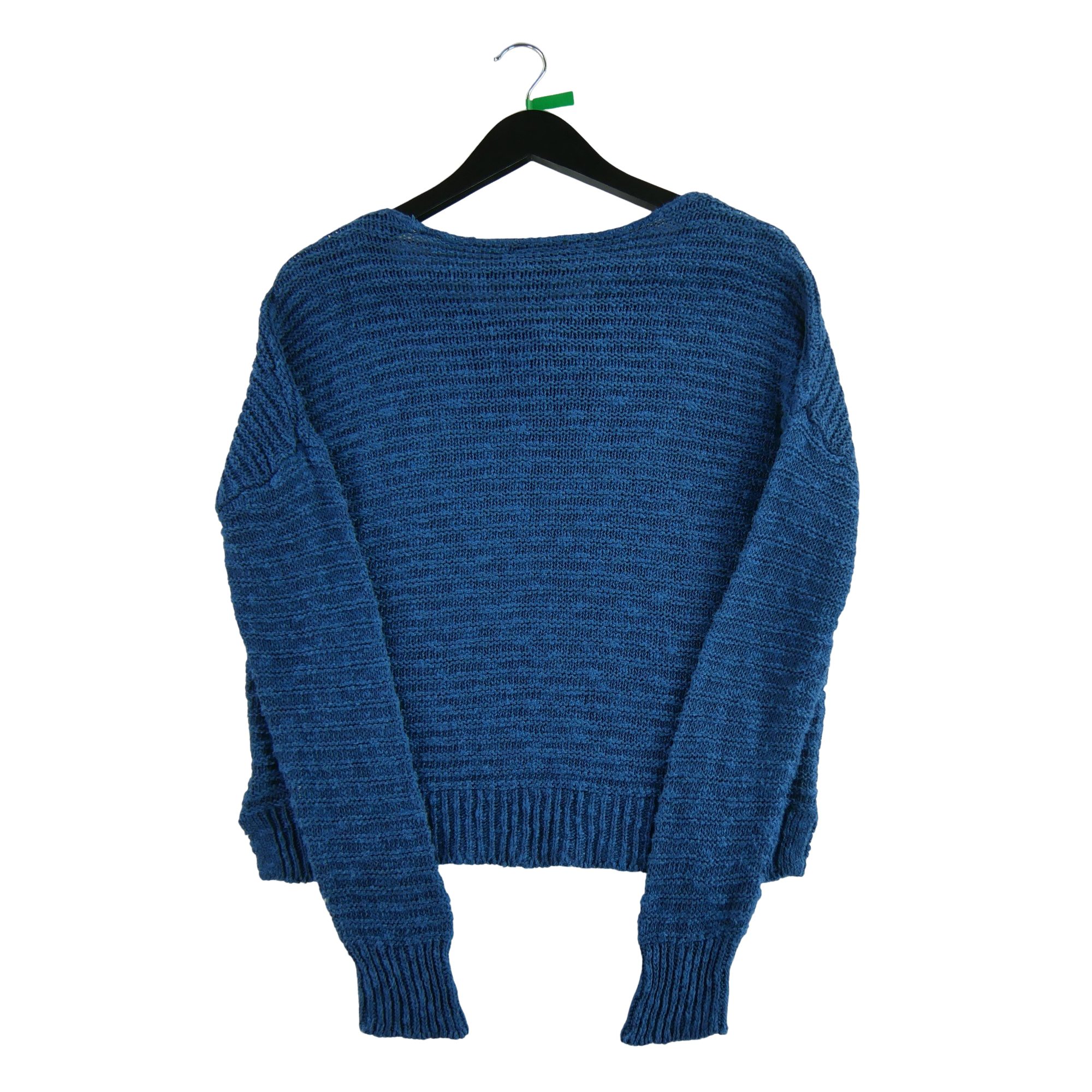 Pull Femme  en lin Bleu 2