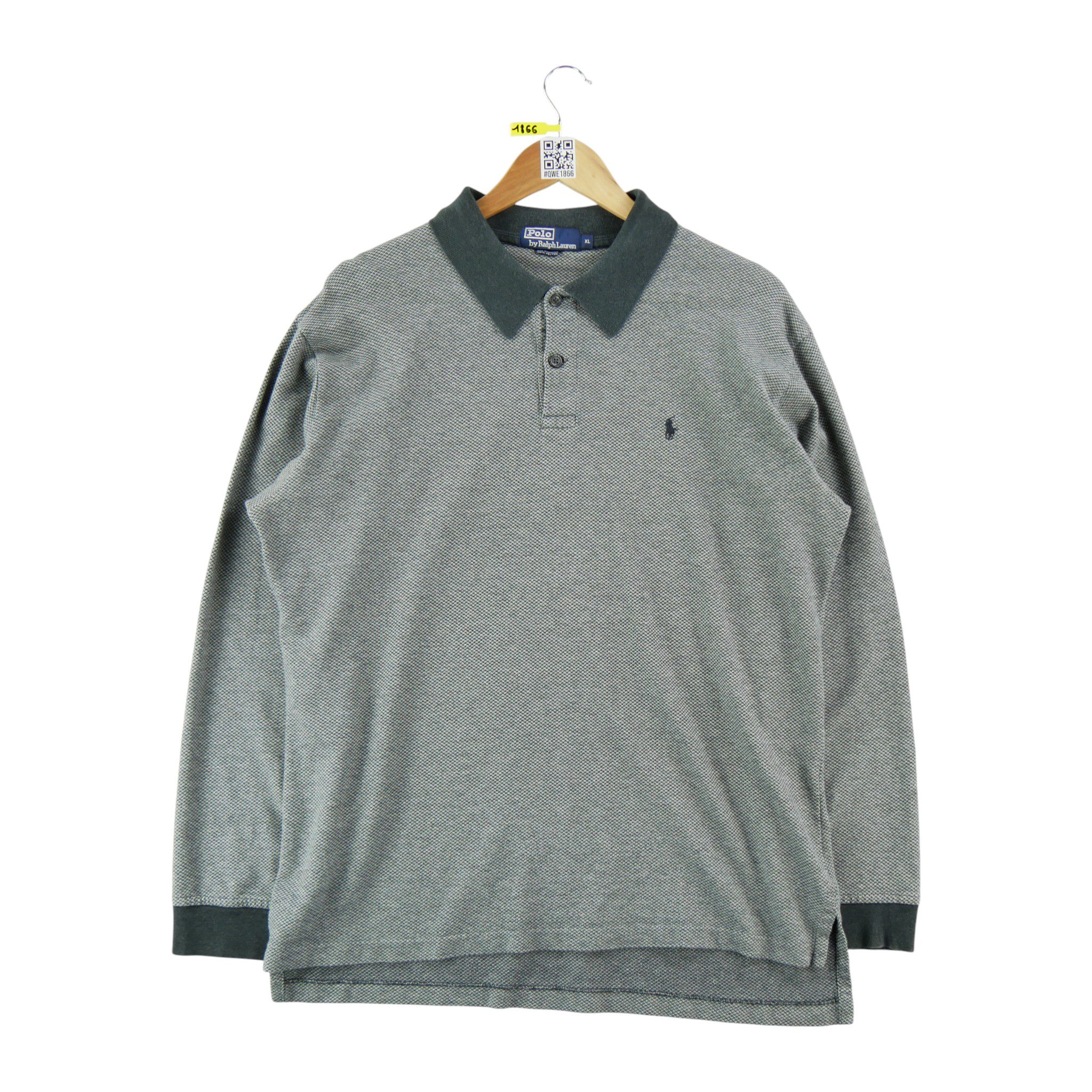 Polo manches longues Homme  Gris 1