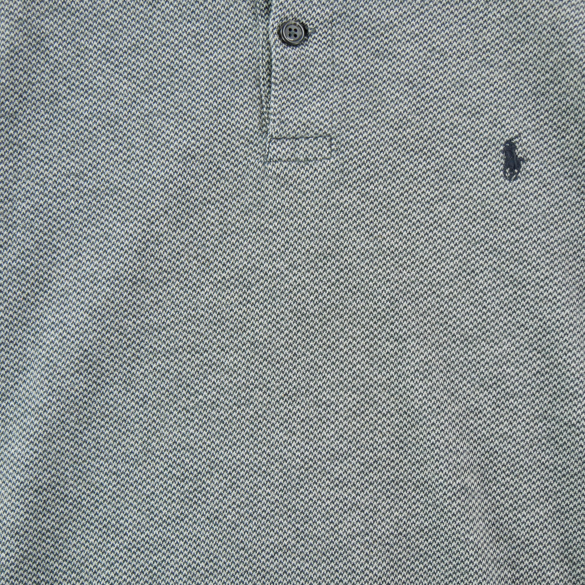 Polo manches longues Homme  Gris 3