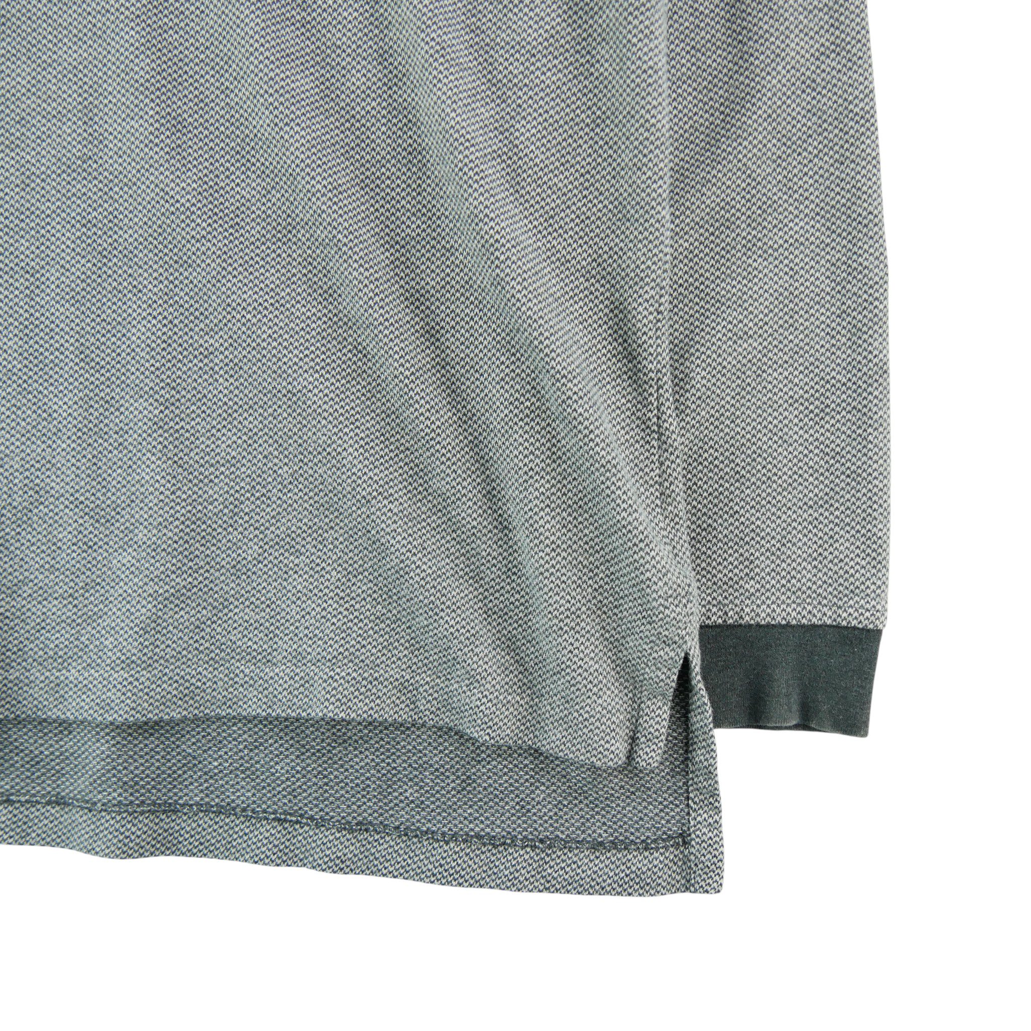 Polo manches longues Homme  Gris 4