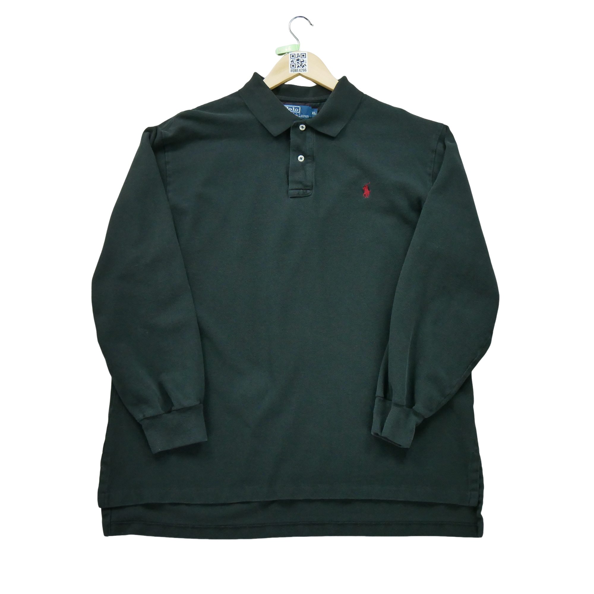 Polo manches longues Homme  Noir 1