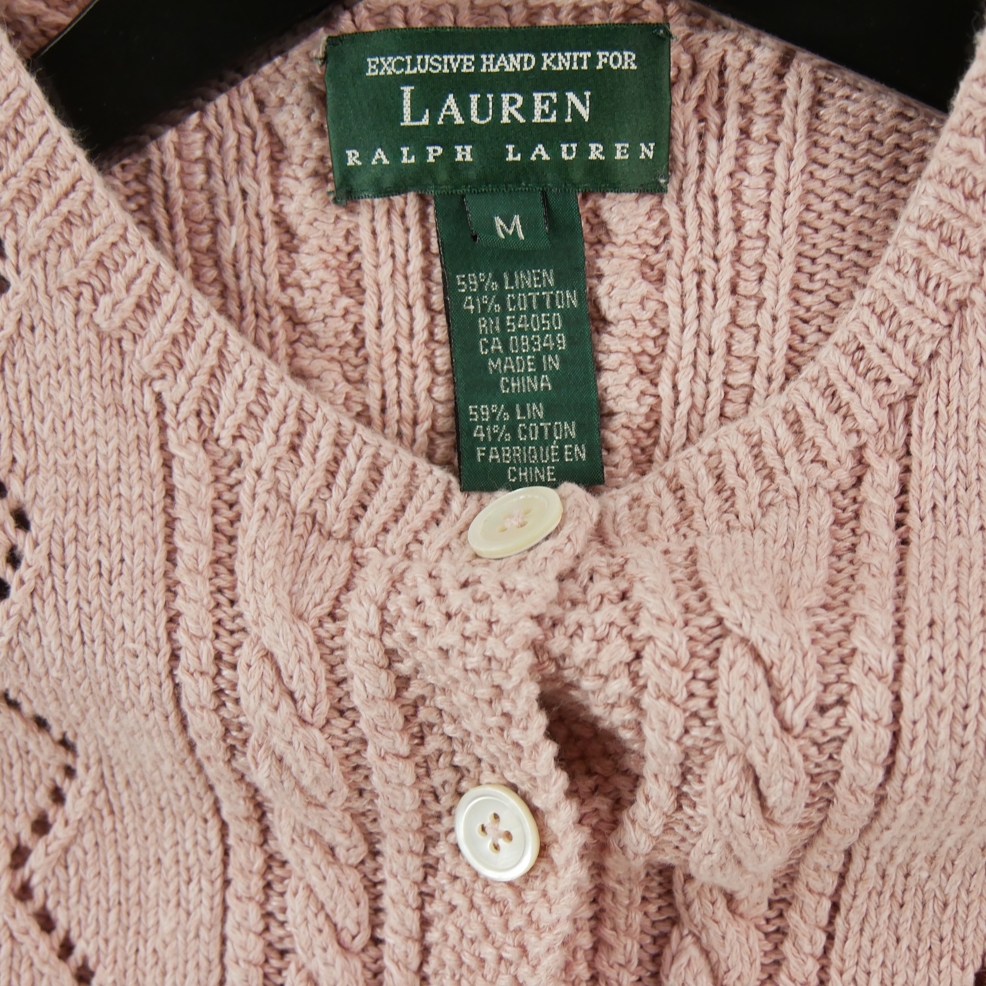 Gilets Femme  en lin Rose 5