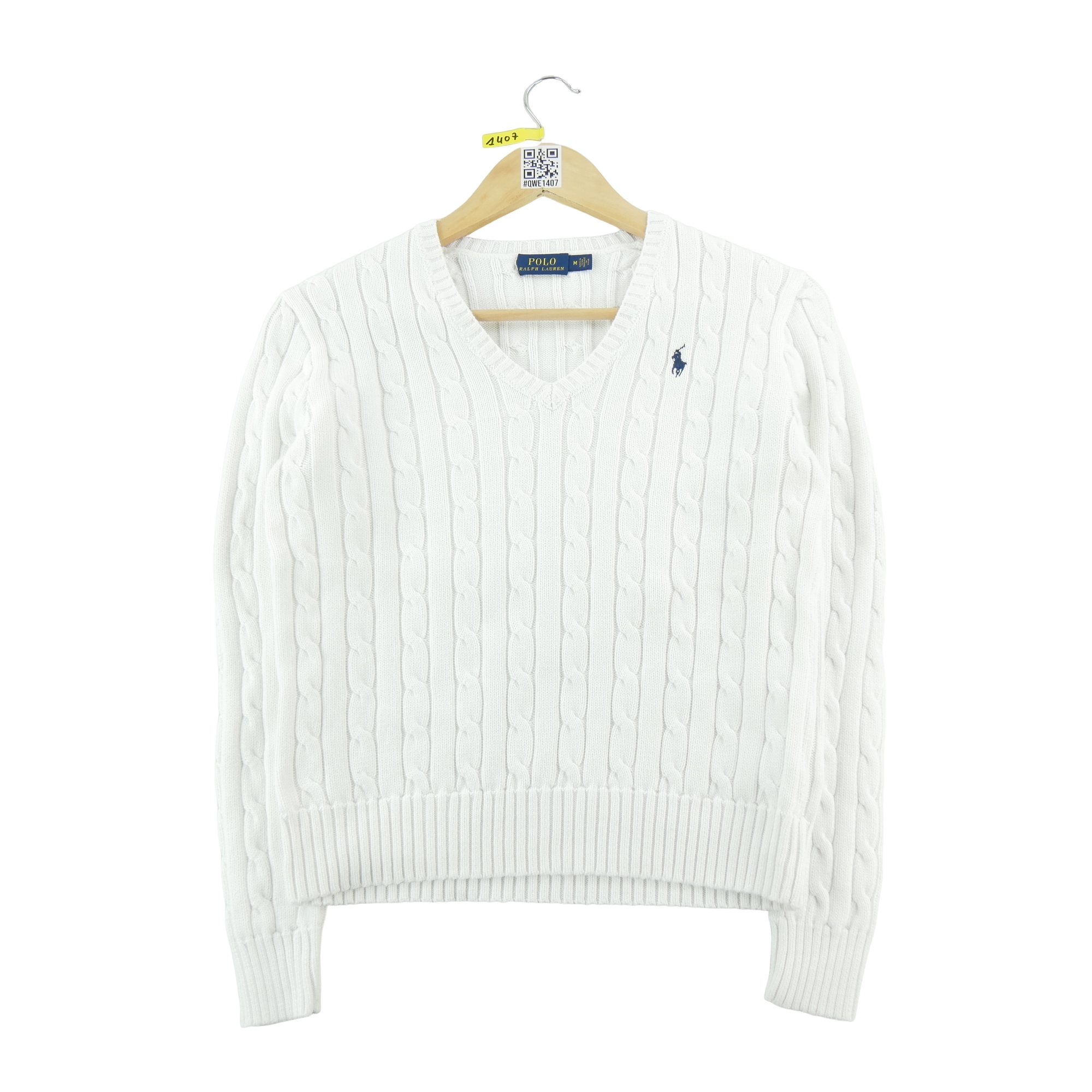 Pull Femme  Cable Knit Blanc 3