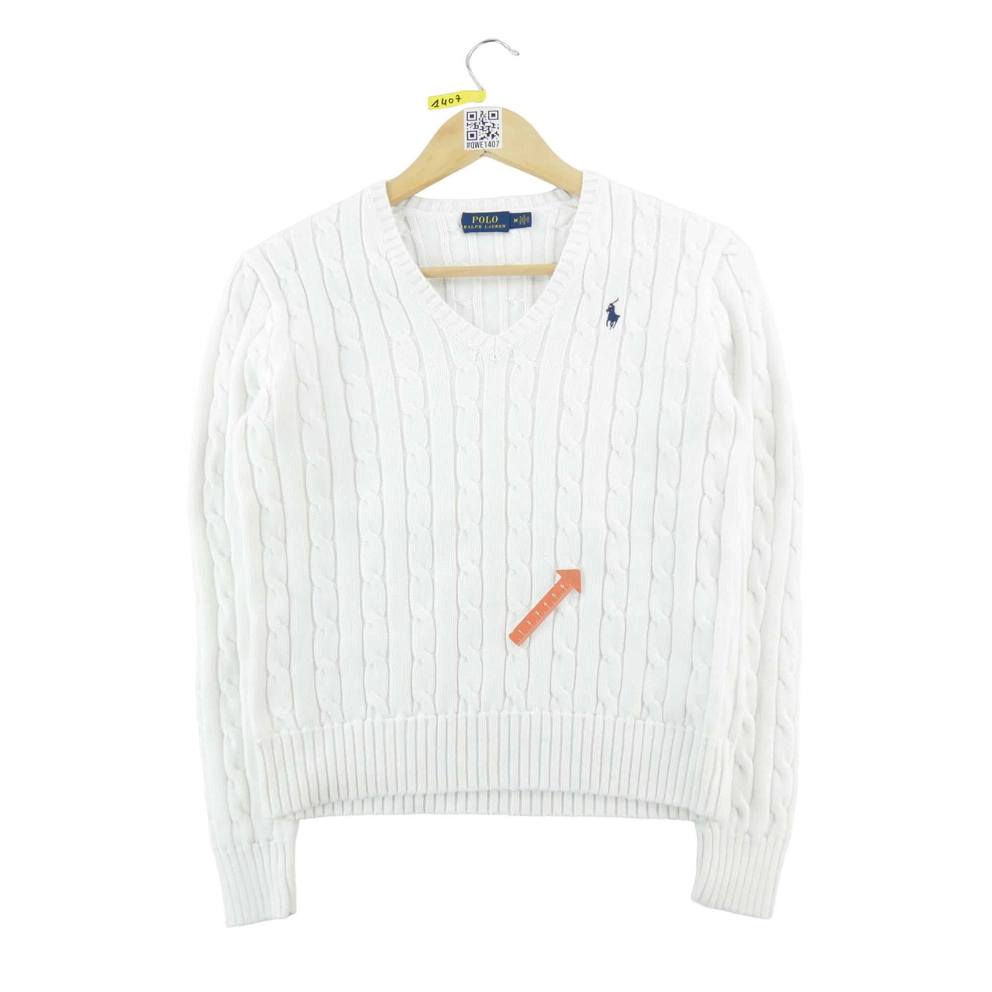 Pull Femme  Cable Knit Blanc 6