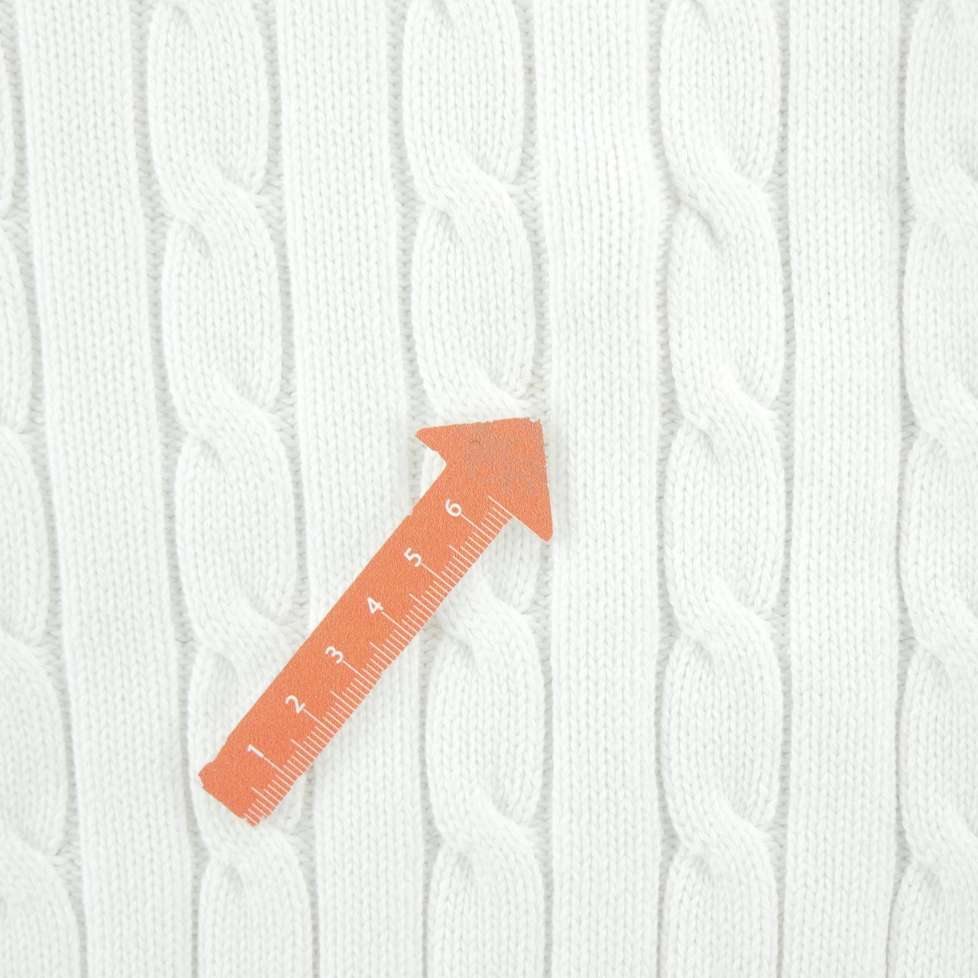 Pull Femme  Cable Knit Blanc 7