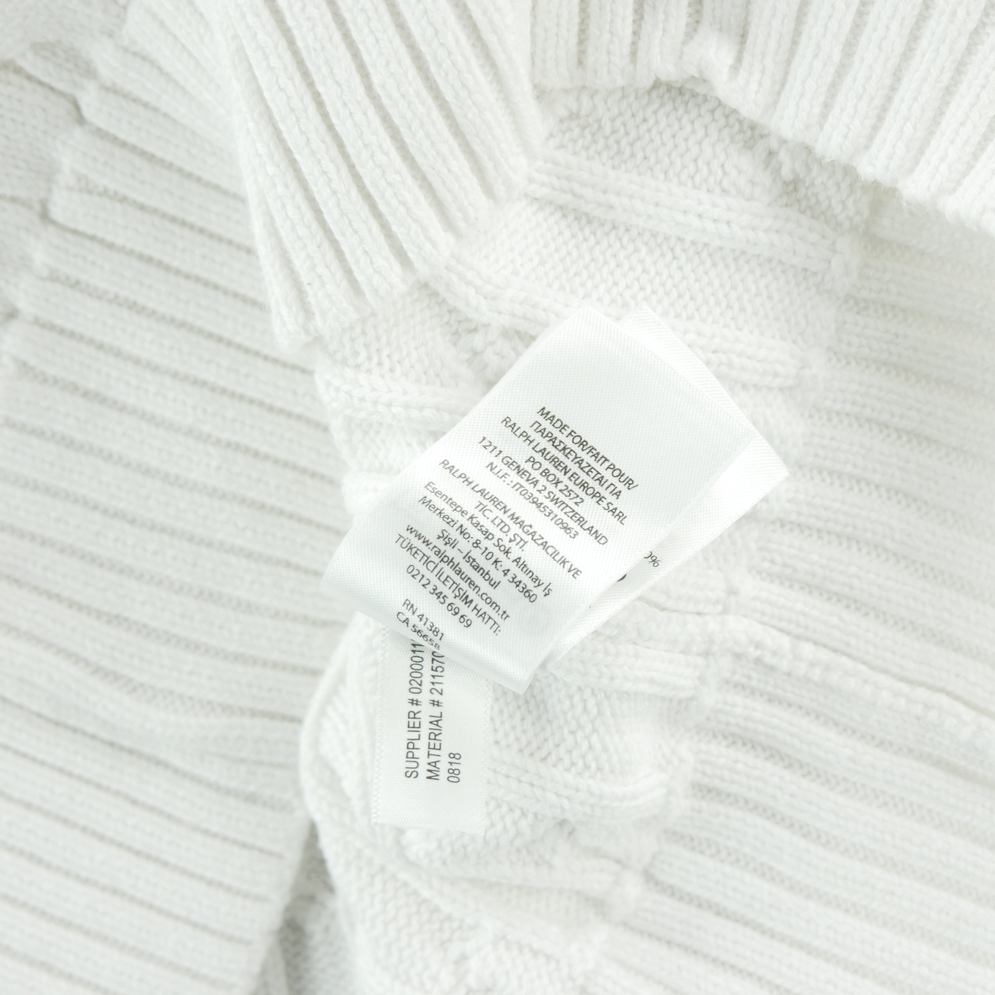 Pull Femme  Cable Knit Blanc 9