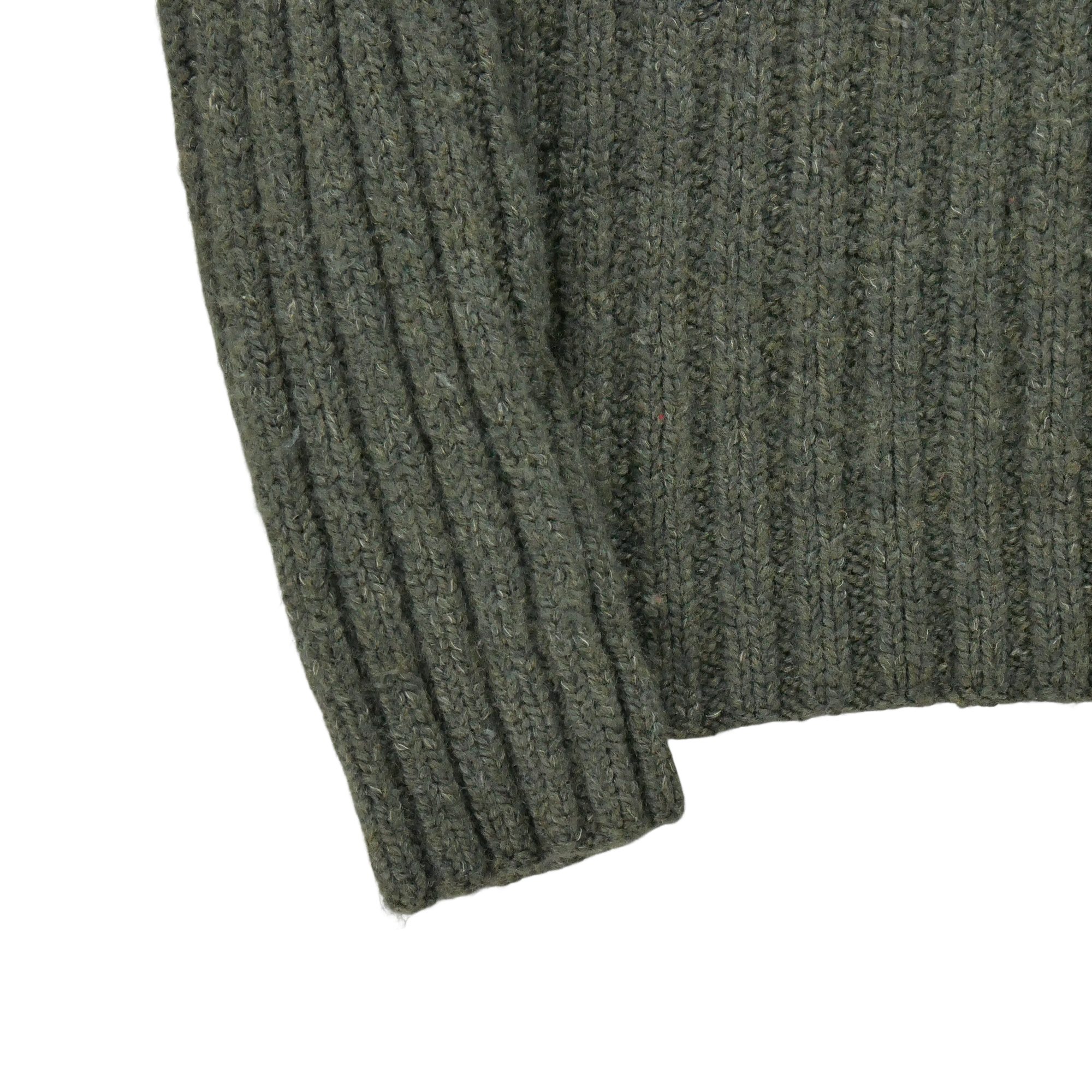 Pull Femme  en laine et lin Kaki 5
