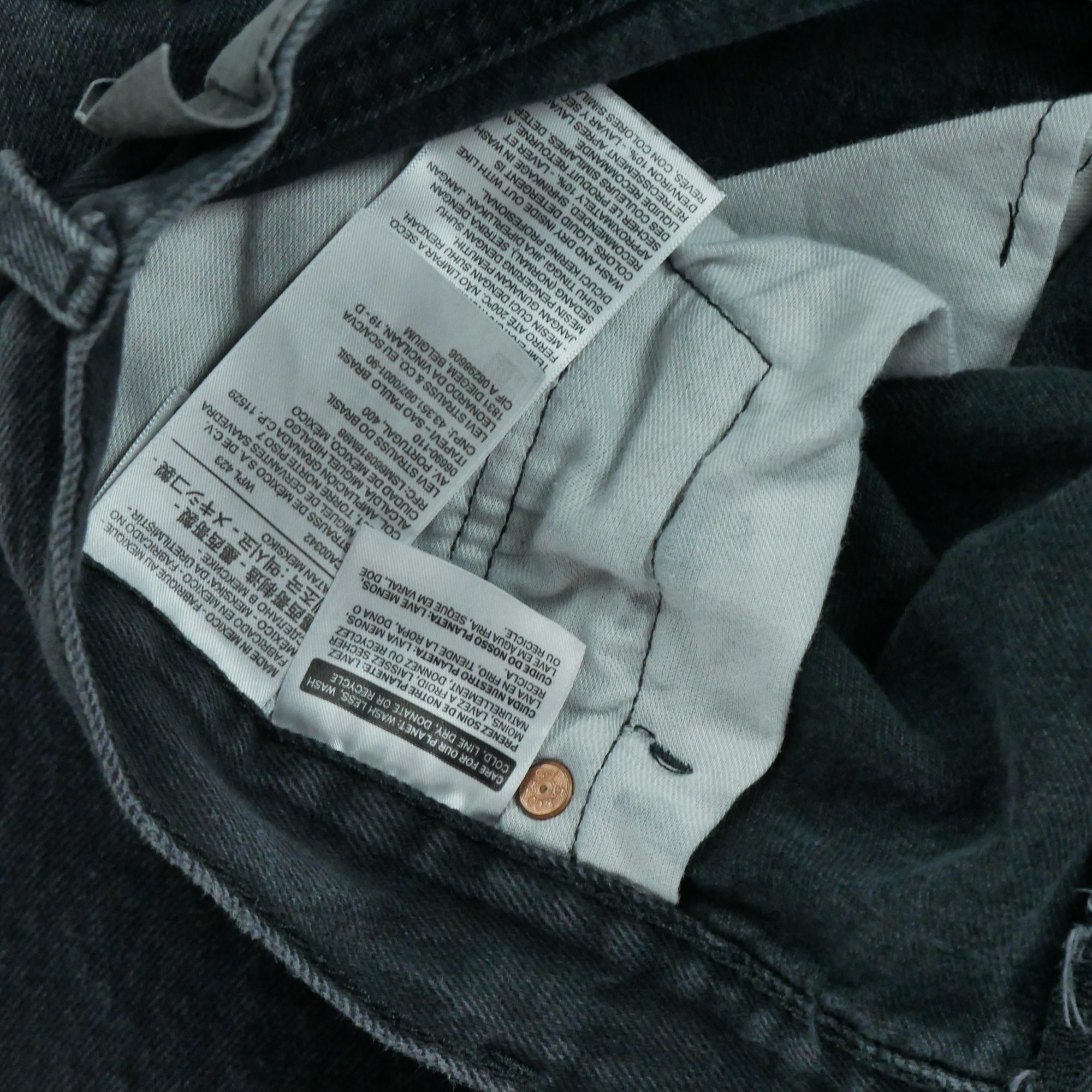 Jean Homme Levis 501 Noir 7