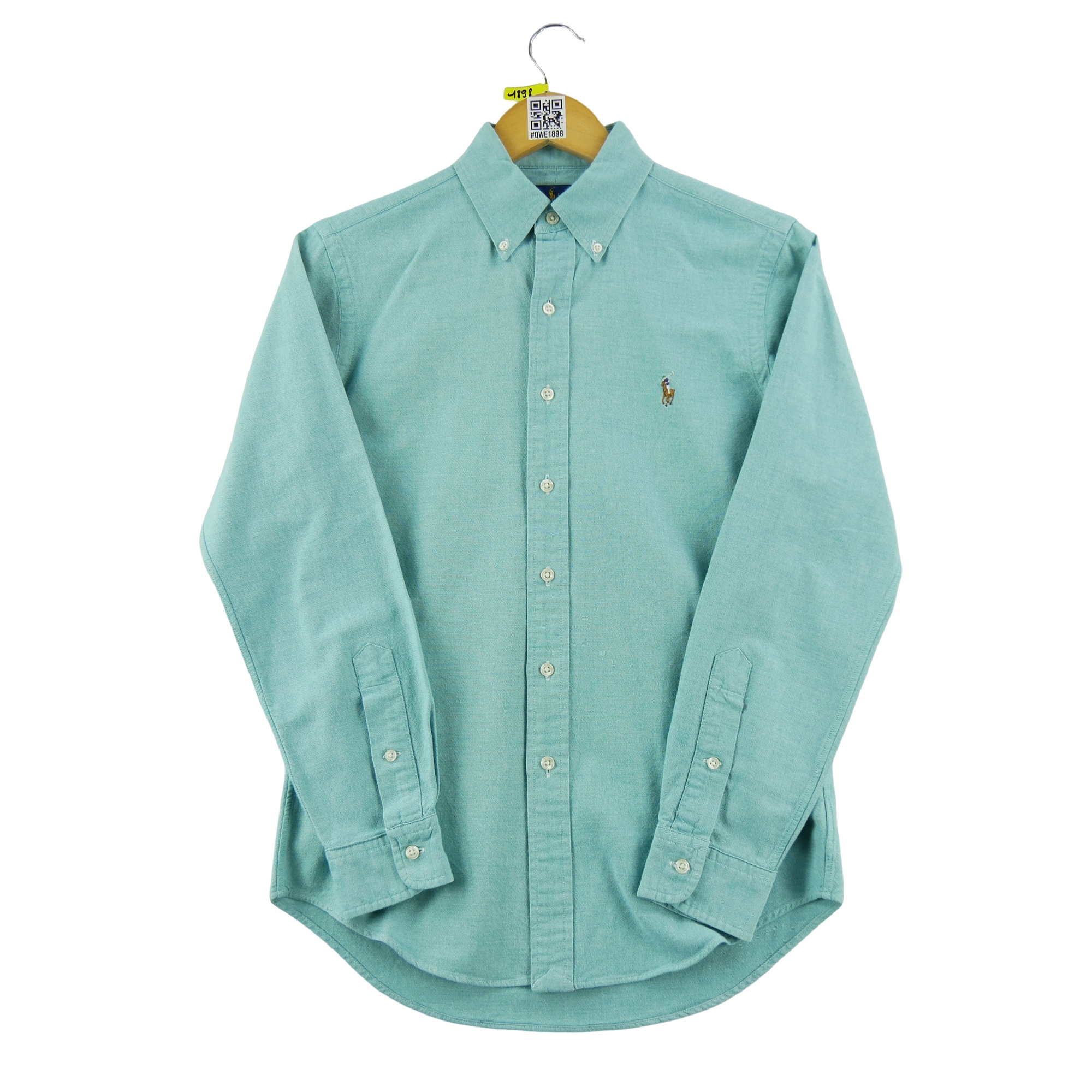 Chemise classiques Homme uni Turquoise 1