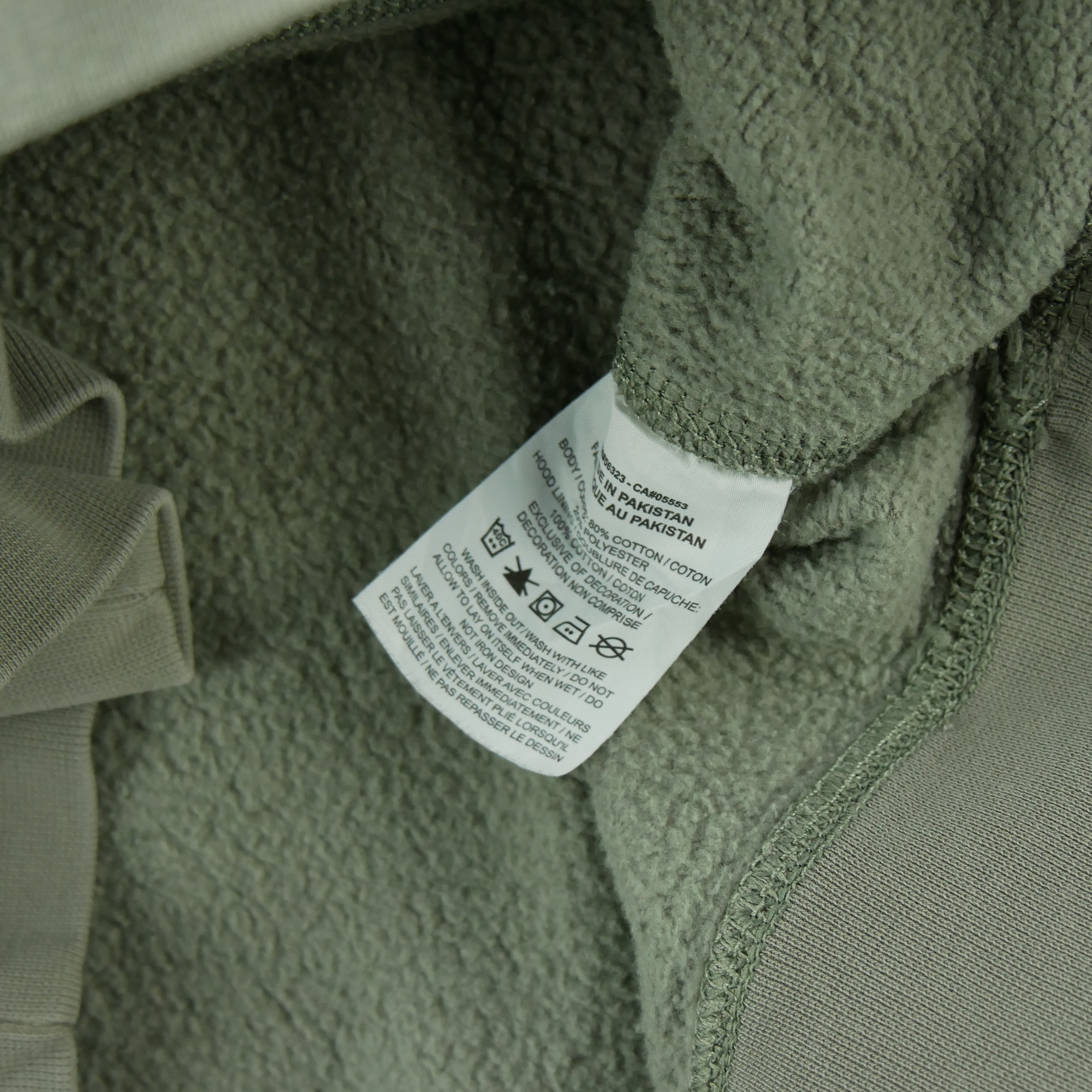 Sweat à capuche Homme  Kaki 8