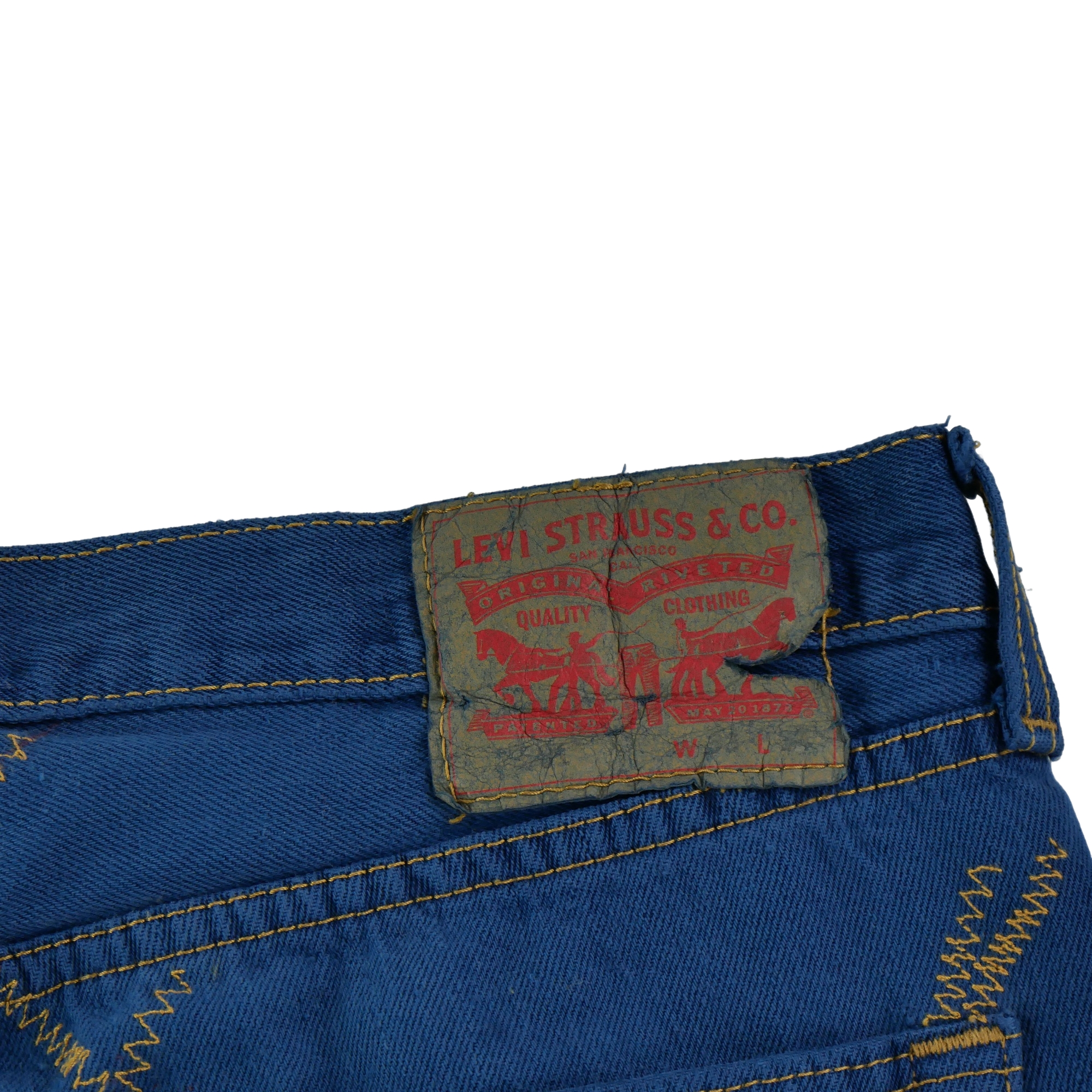 Jean Homme Upcycling Levis Bleu 4