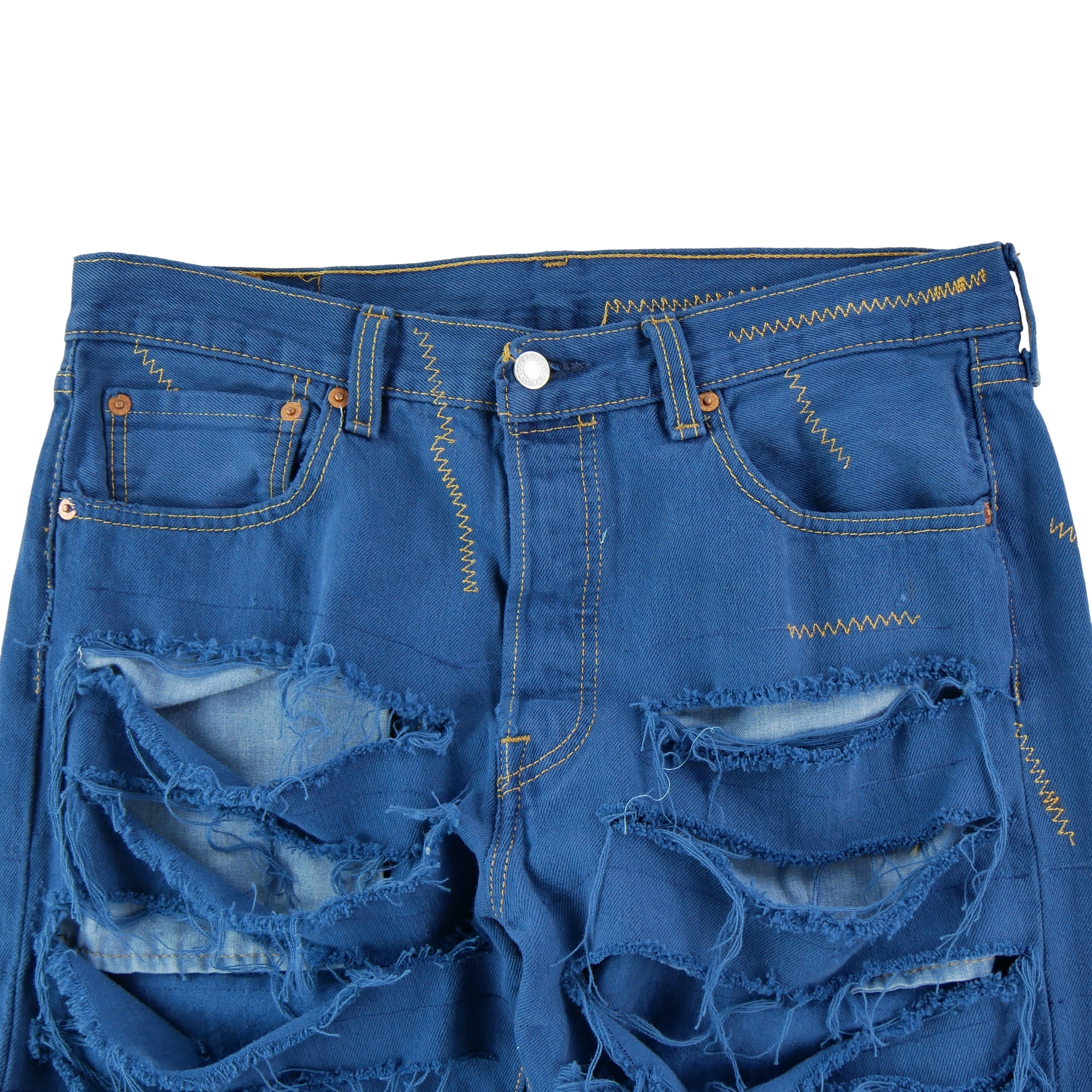 Jean Homme Upcycling Levis Bleu 5