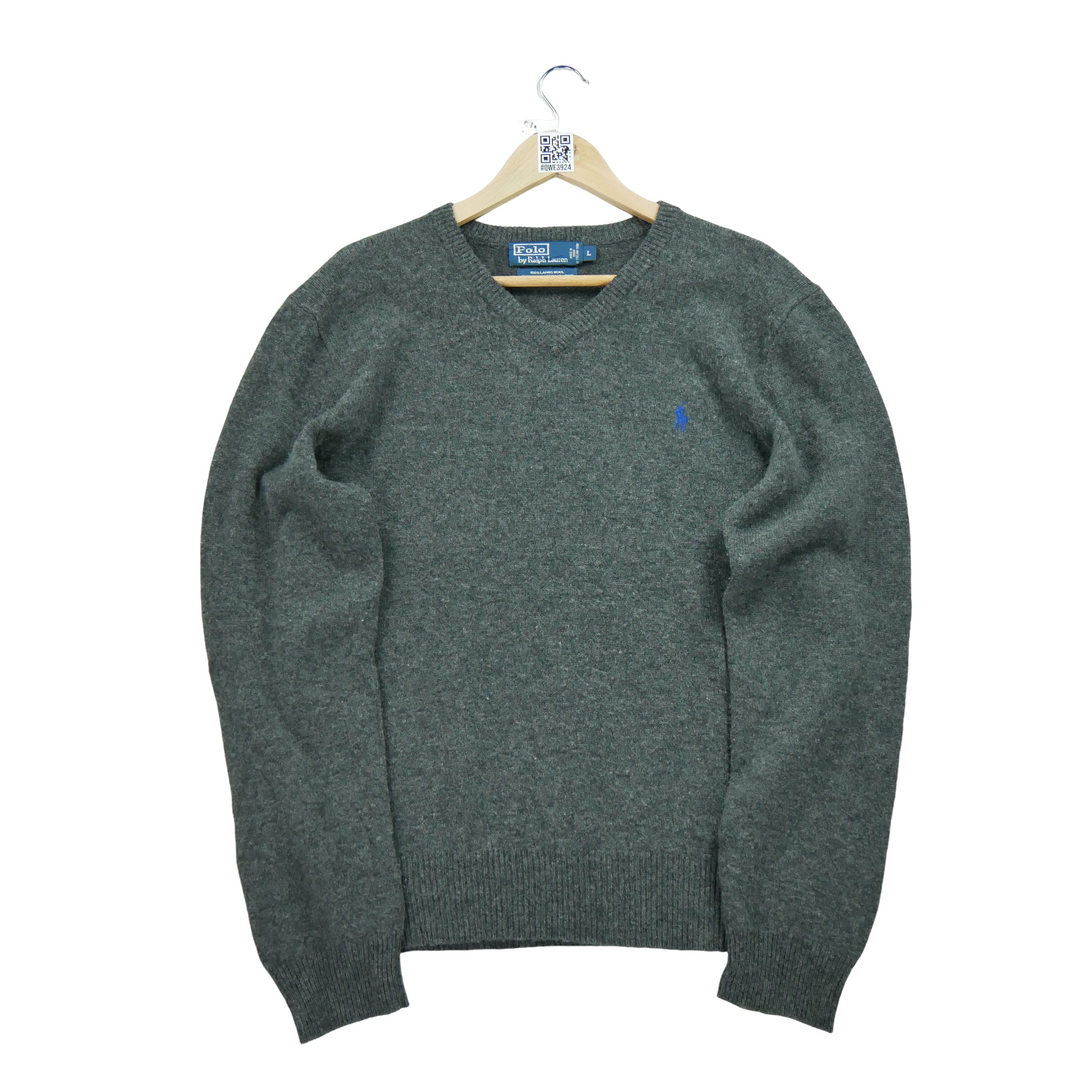 Pull Homme  100% Laine Gris 3