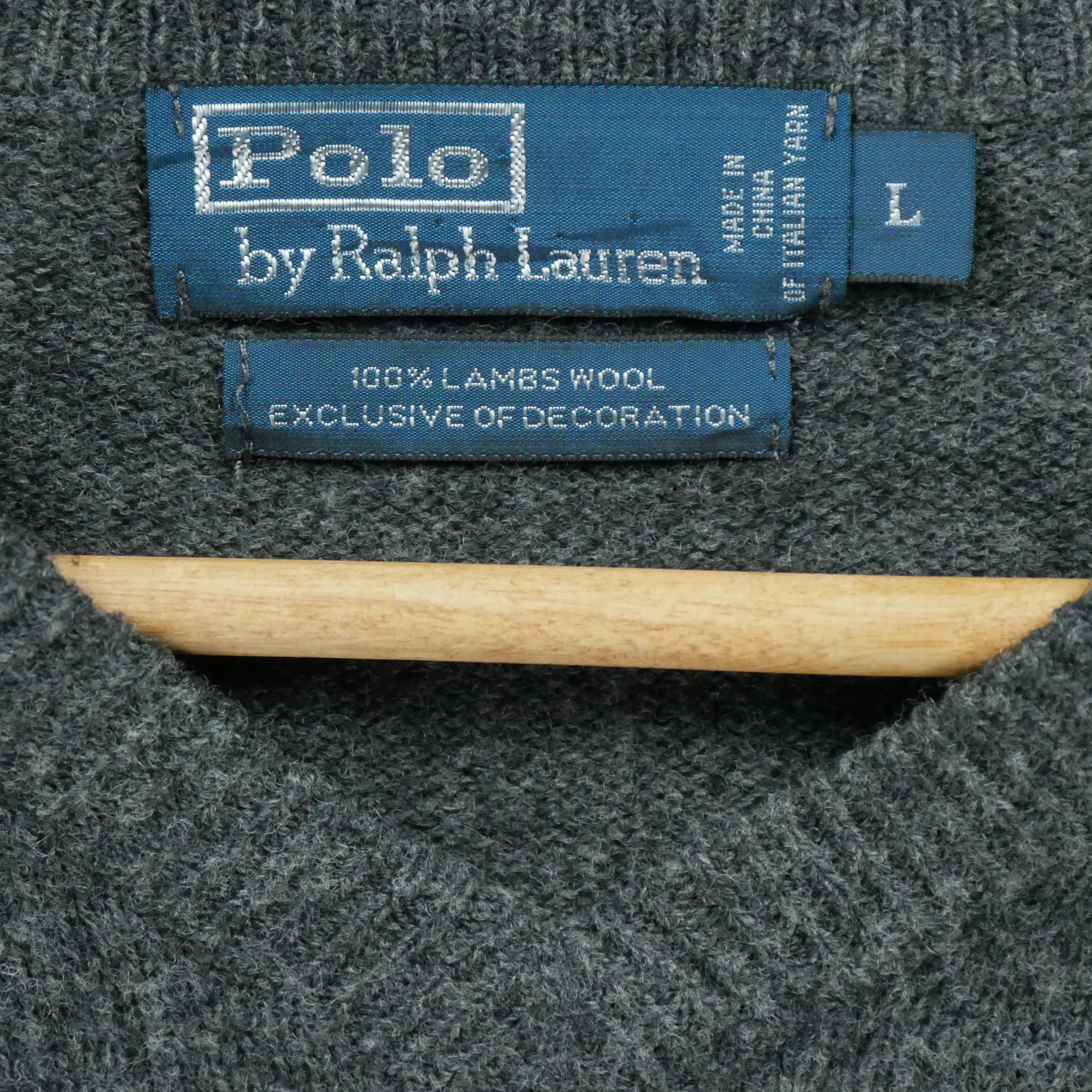 Pull Homme  100% Laine Gris 7