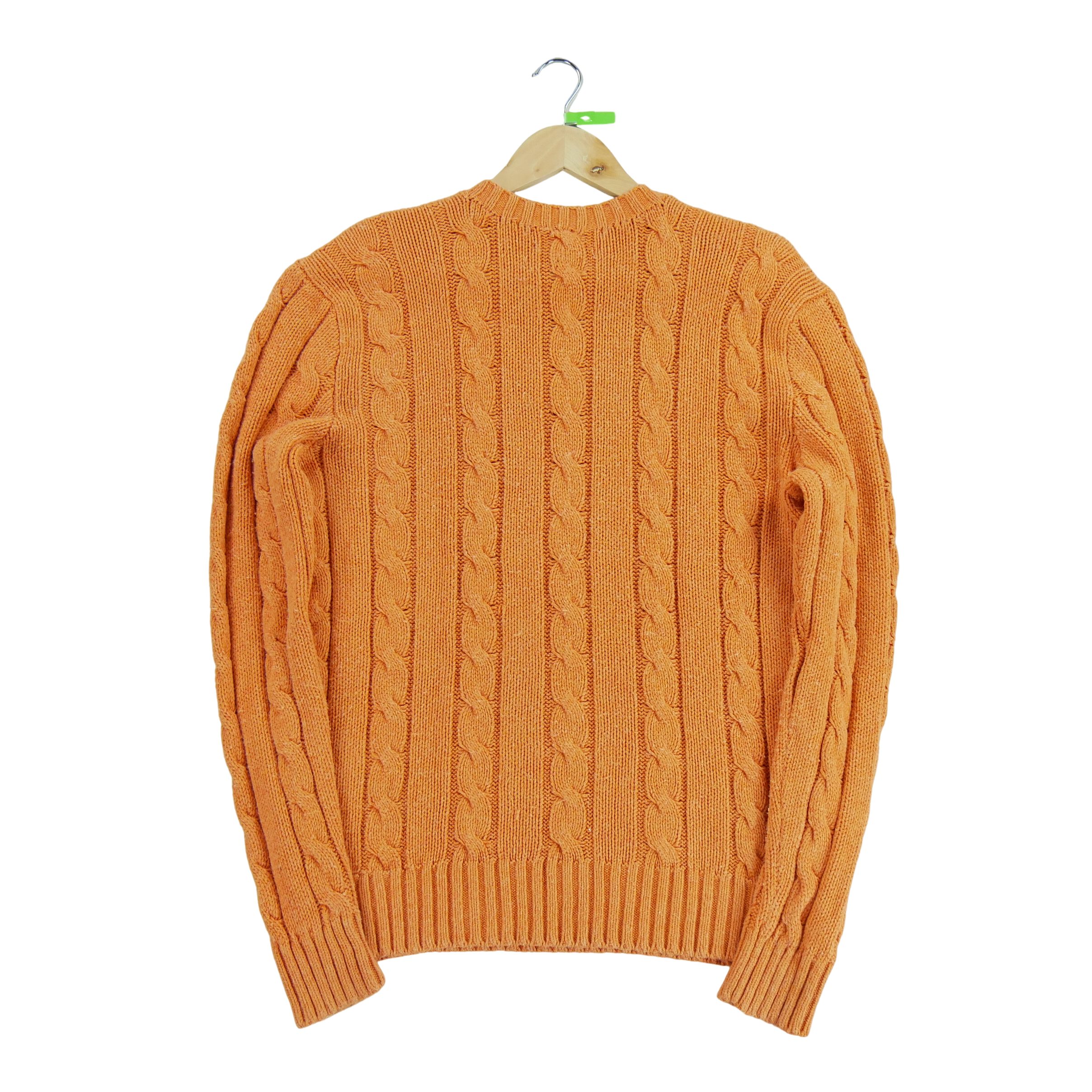 Pull Homme  100% soie Orange 2