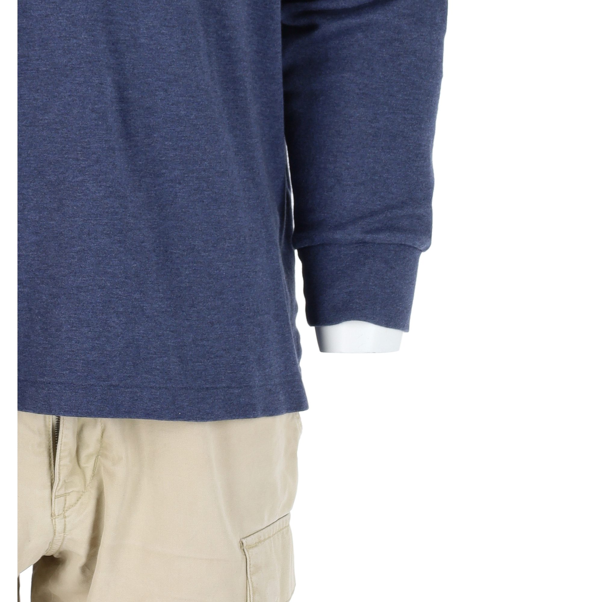 Polo manches longues Homme  Marine 7