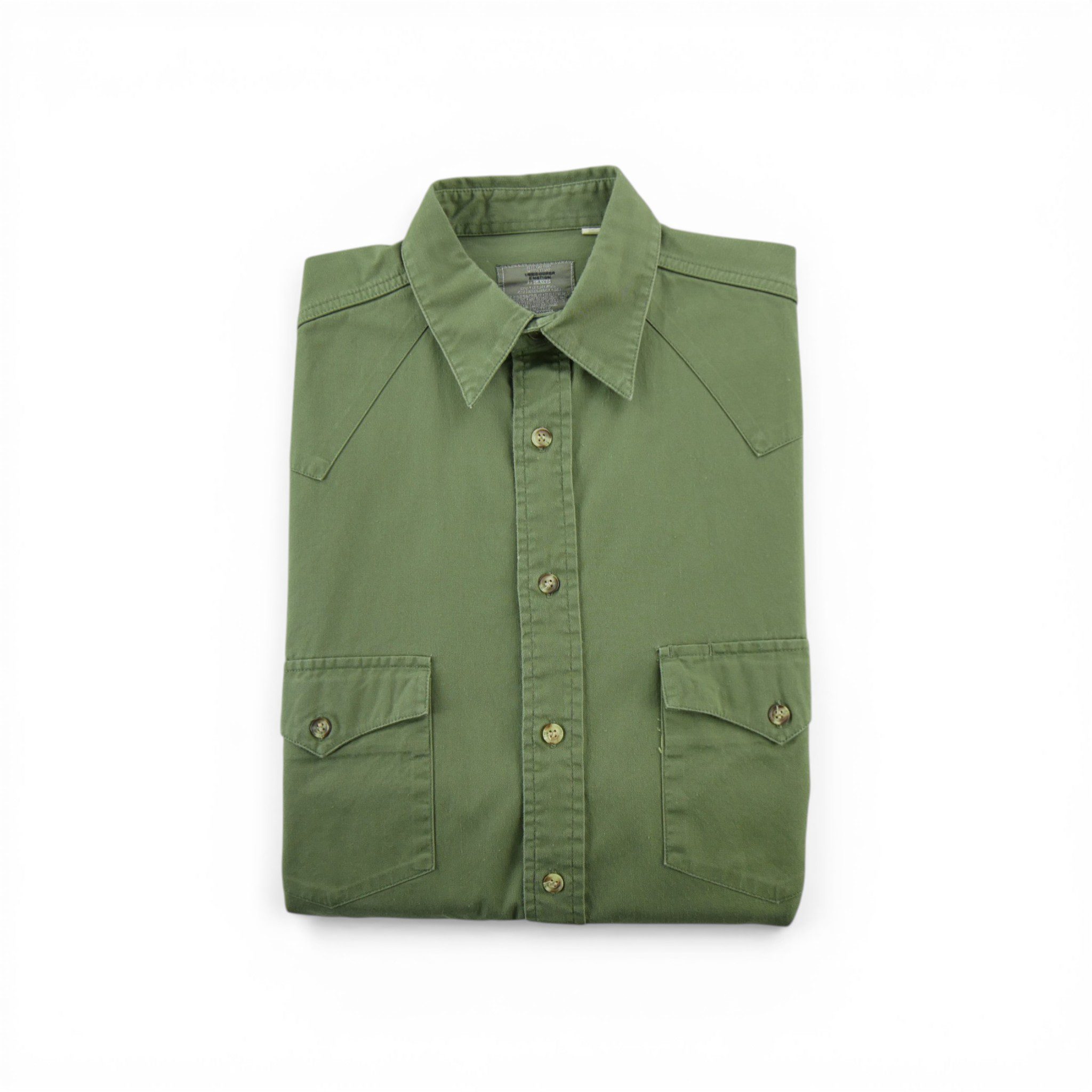 Chemise classiques Homme uni Kaki - Bon état