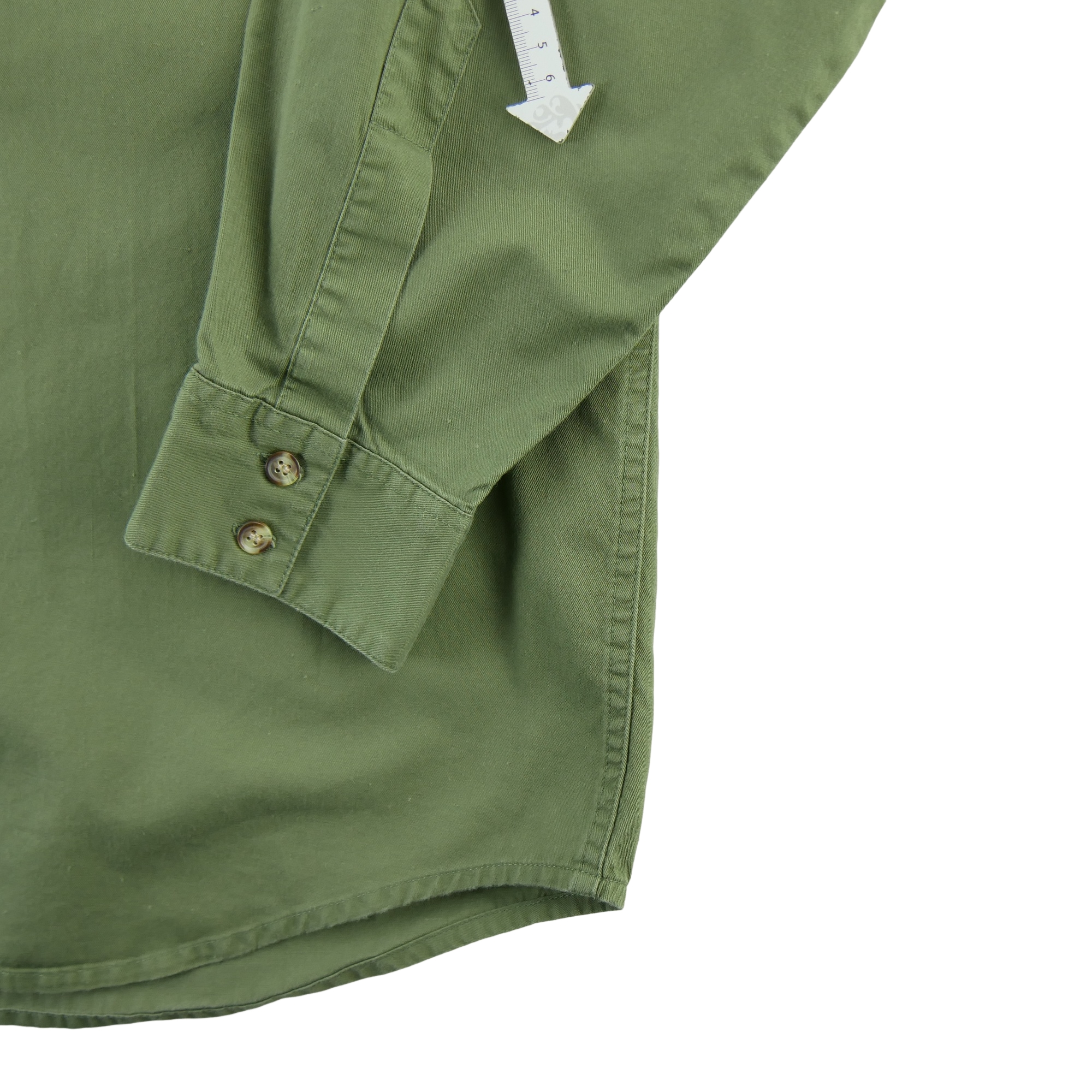 Chemise classiques Homme uni Kaki 5