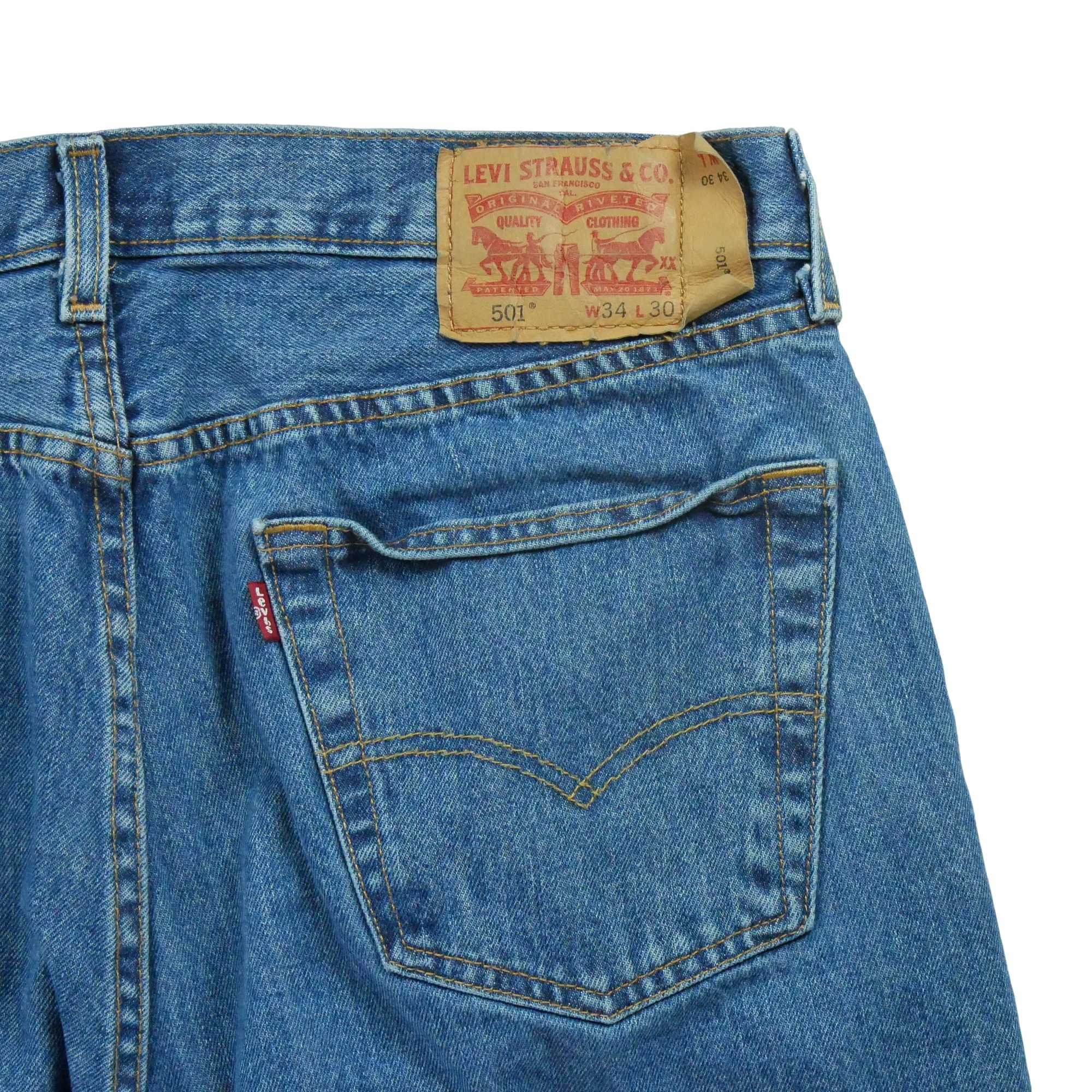 Jean Homme Levis 501 Bleu 4