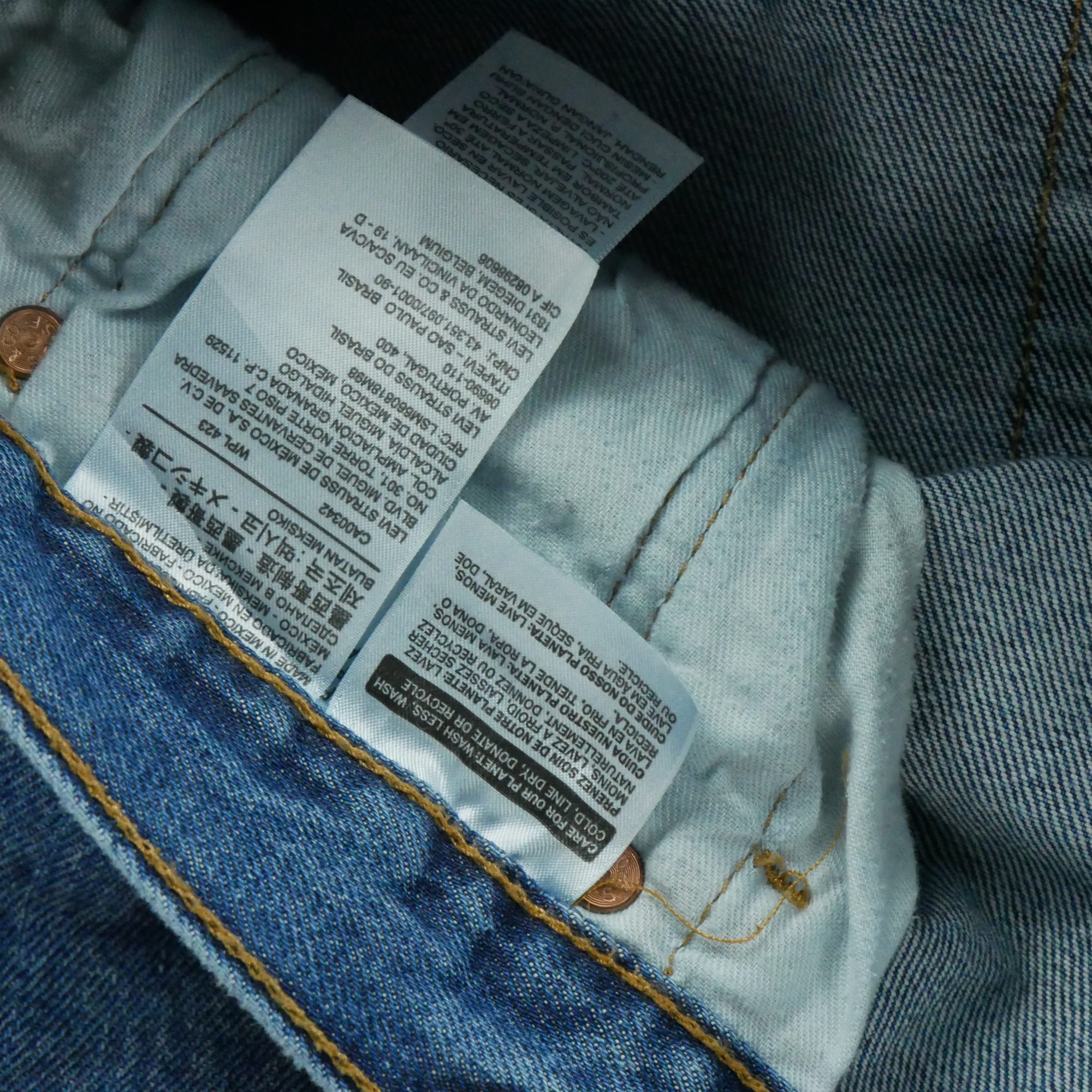 Jean Homme Levis 501 Bleu 6