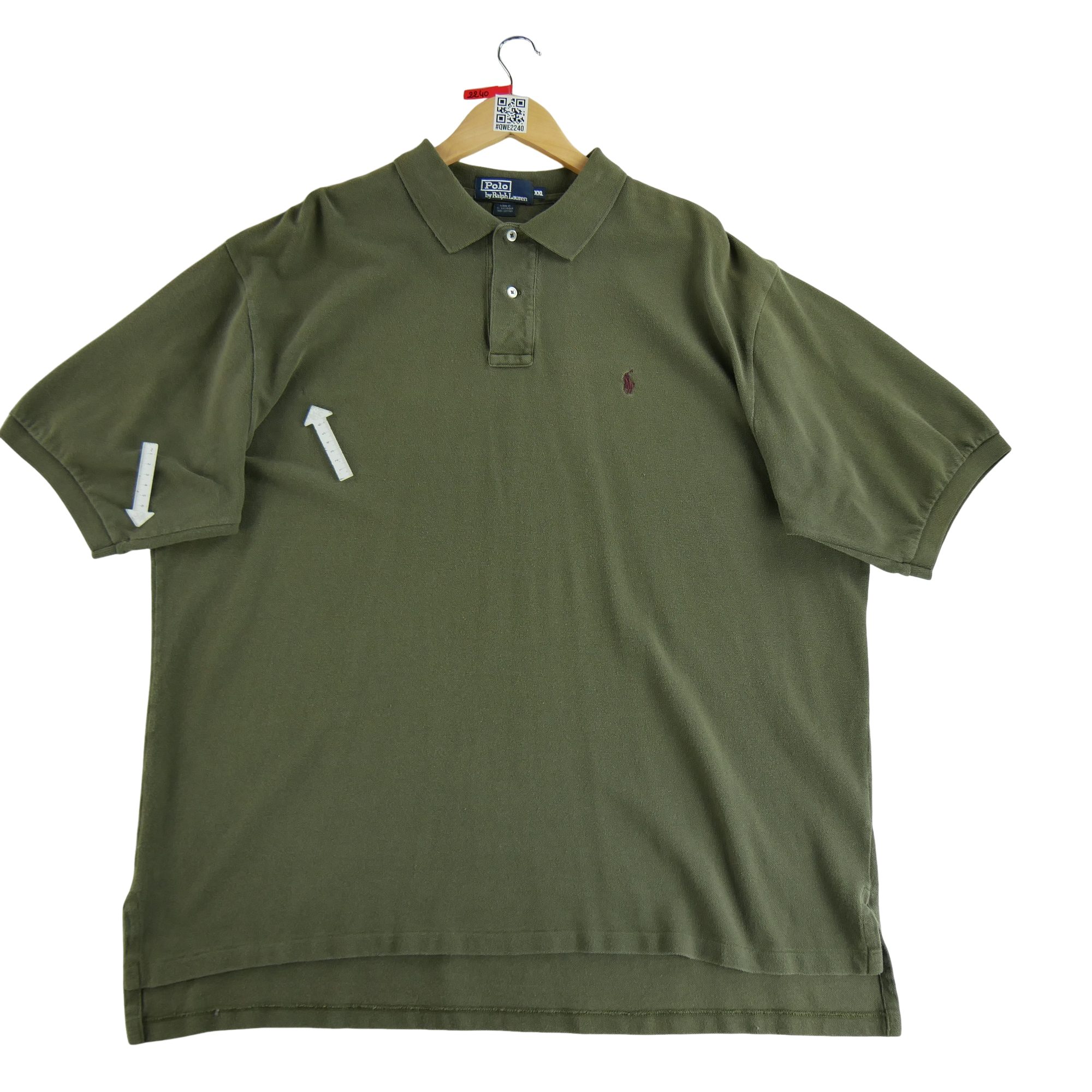 Polo manches courtes Homme  Kaki 5