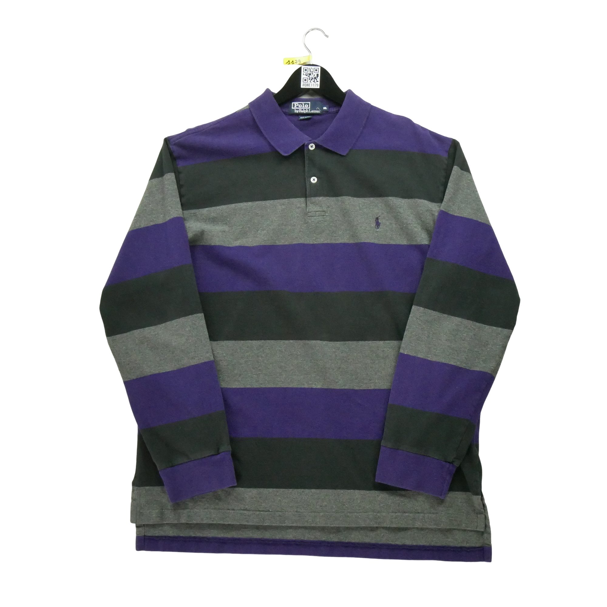 Polo manches longues Homme  Noir - Bon état