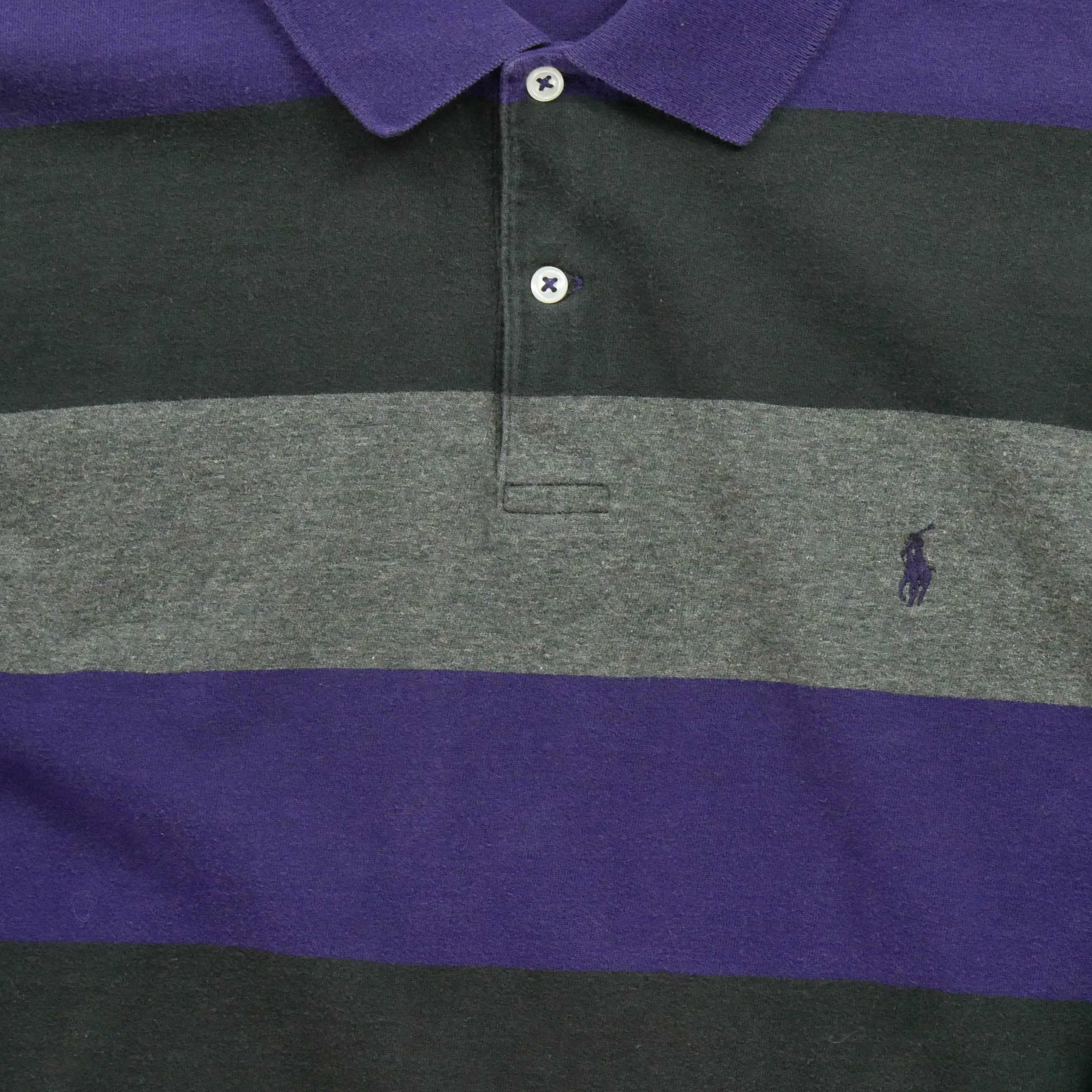 Polo manches longues Homme  Noir 3