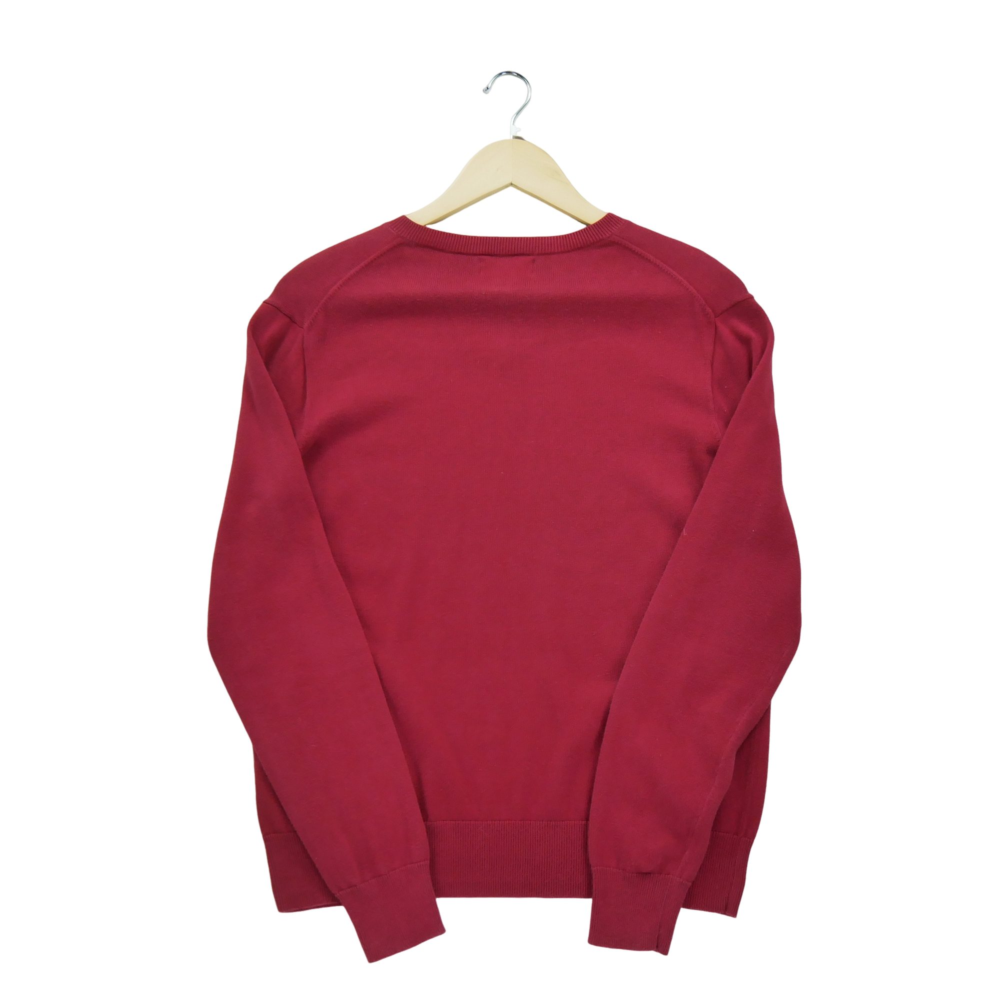 Pull Homme  Col V Rouge 2