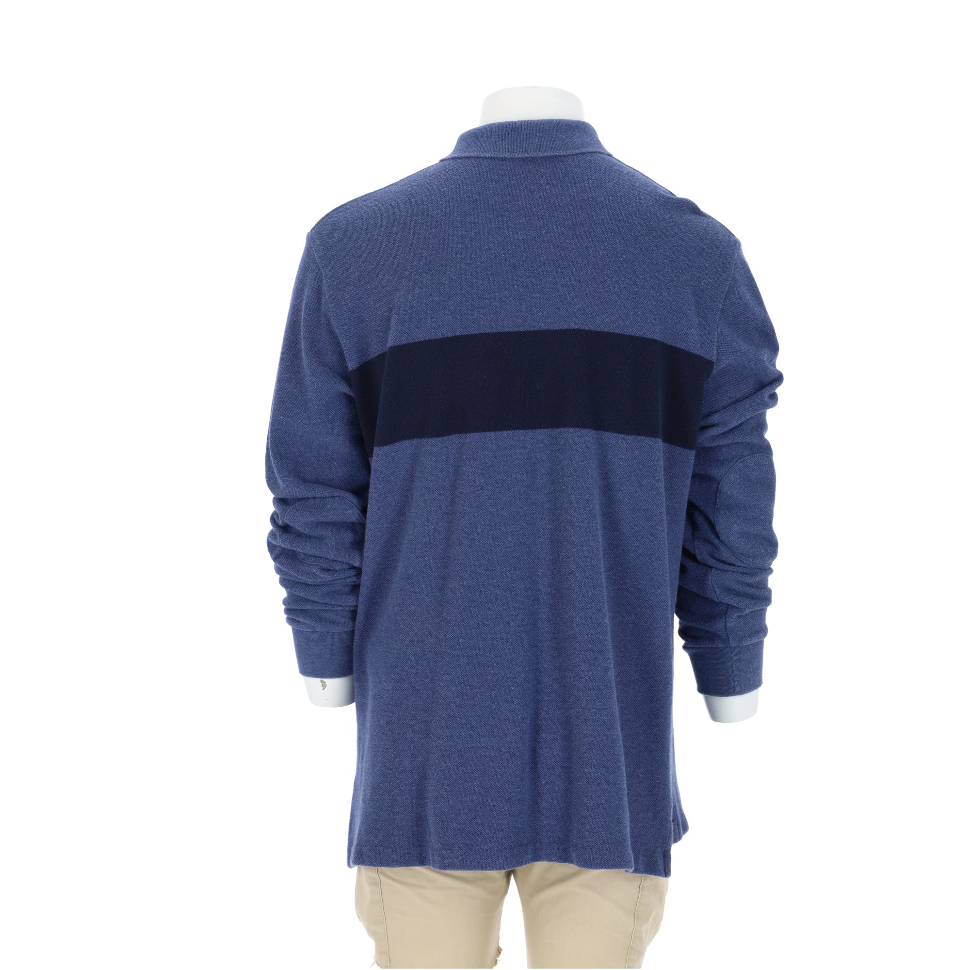 Polo manches longues Homme  Bleu 2