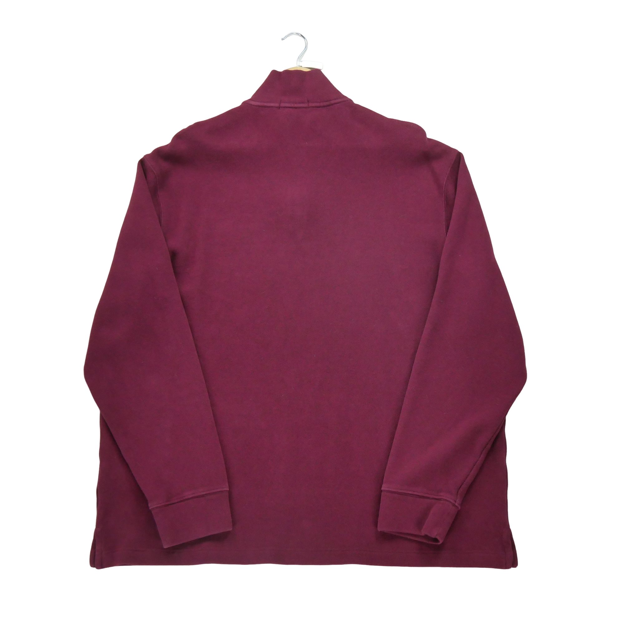 Pull Homme  demi-zippé Bordeaux 2